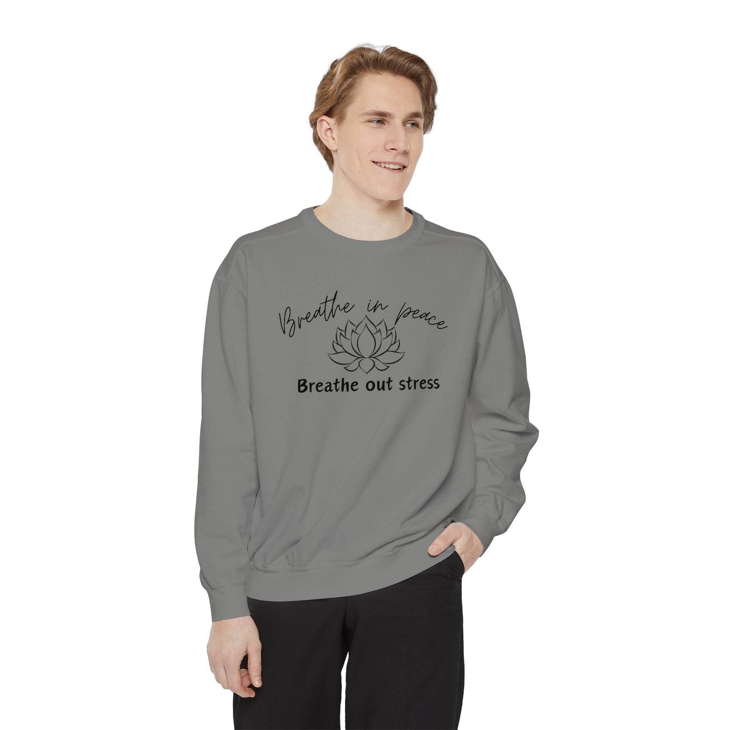 Breathe in Peace Sweatshirt - FitLife - WellnessOasis