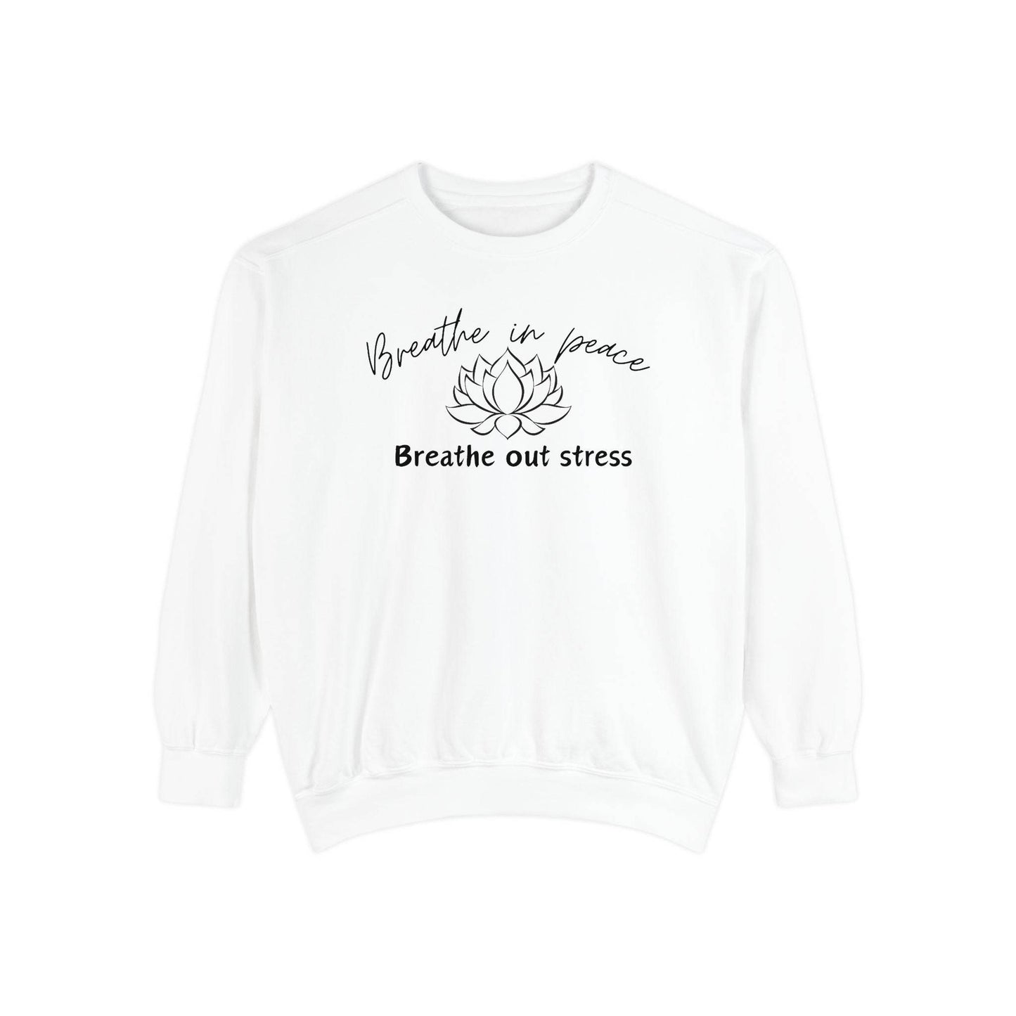 Breathe in Peace Sweatshirt - FitLife - WellnessOasis