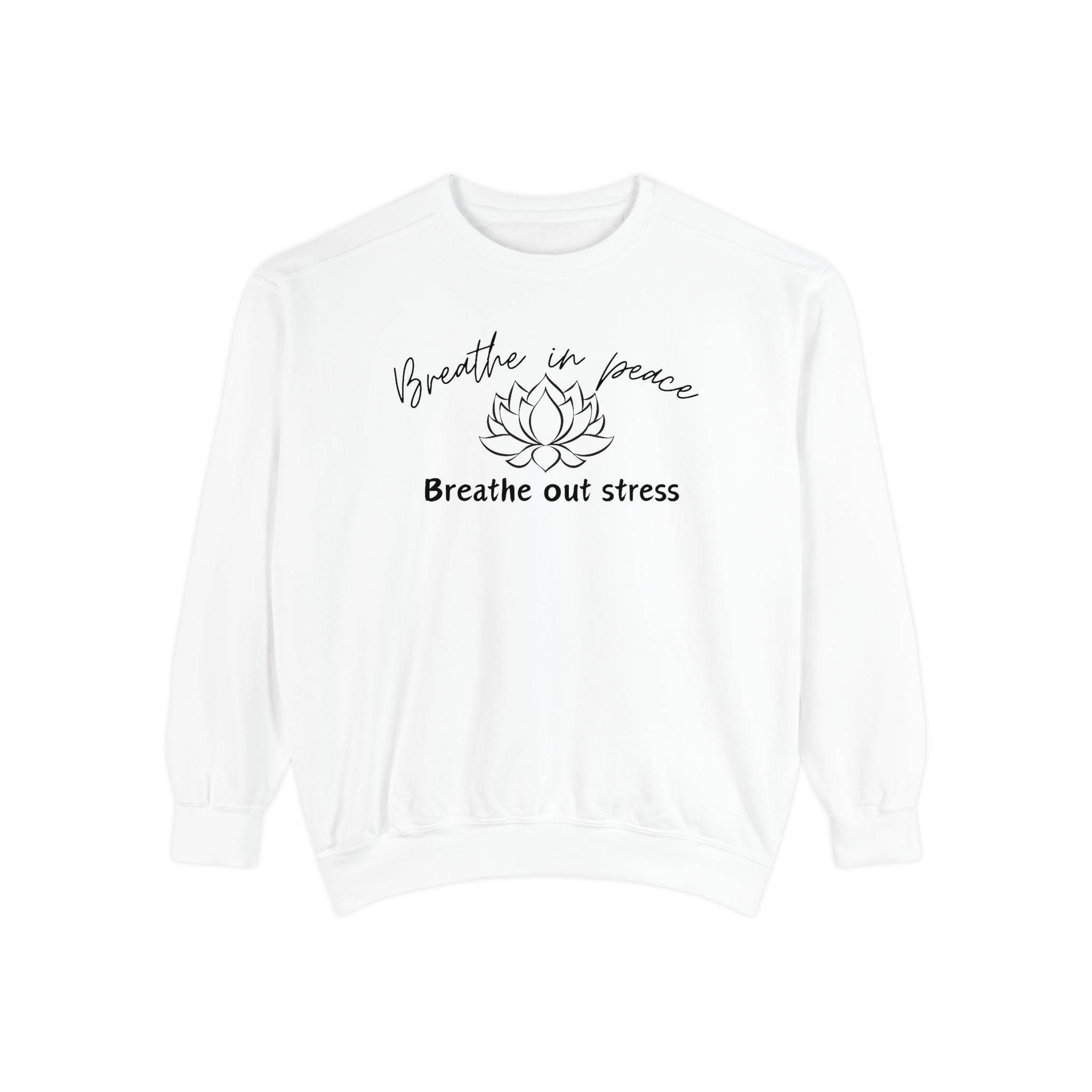 Breathe in Peace Sweatshirt - FitLife - WellnessOasis
