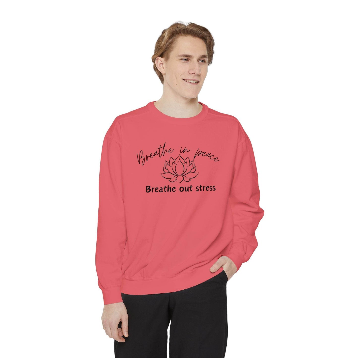 Breathe in Peace Sweatshirt - FitLife - WellnessOasis