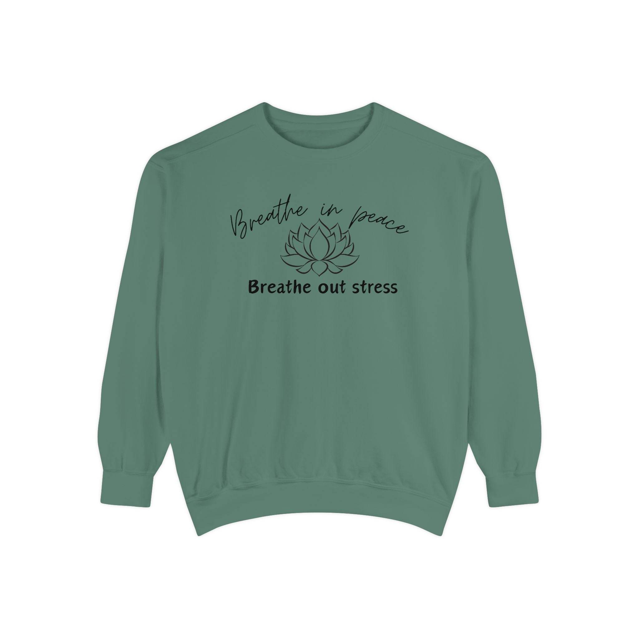 Breathe in Peace Sweatshirt - FitLife - WellnessOasis