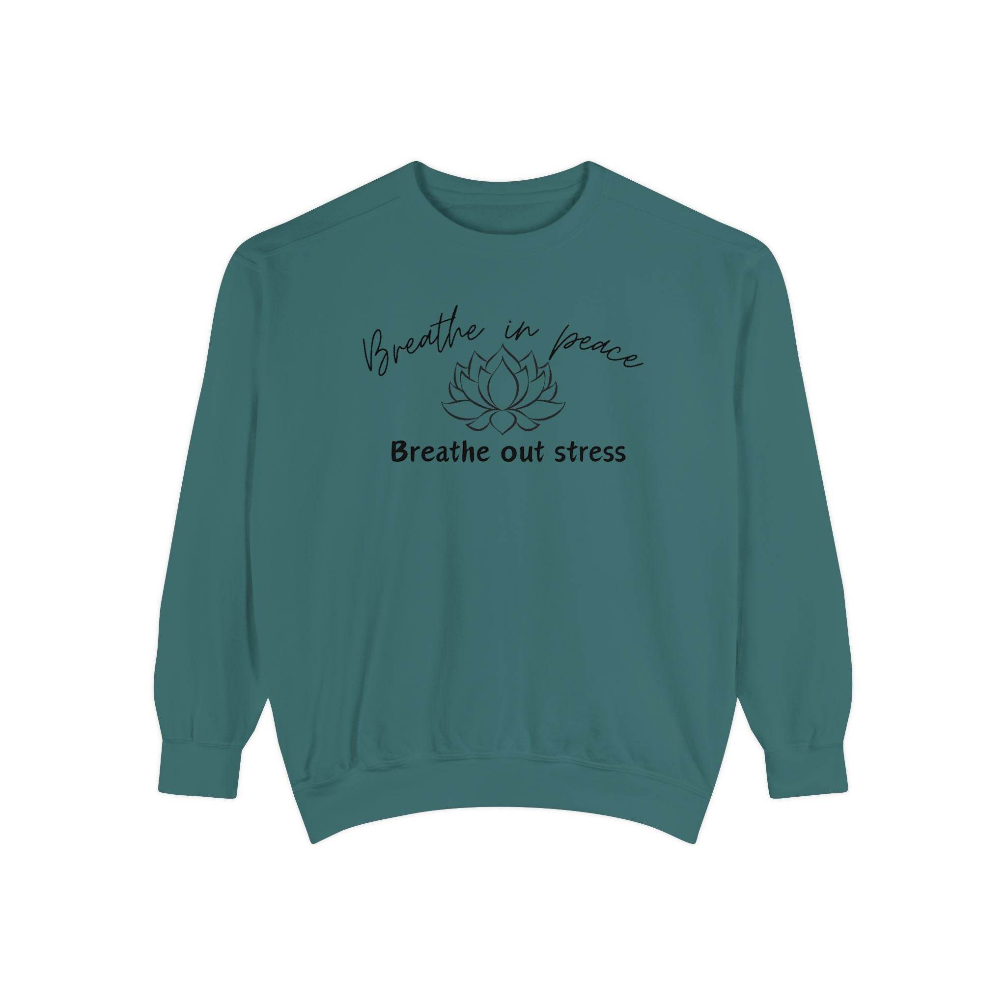 Breathe in Peace Sweatshirt - FitLife - WellnessOasis