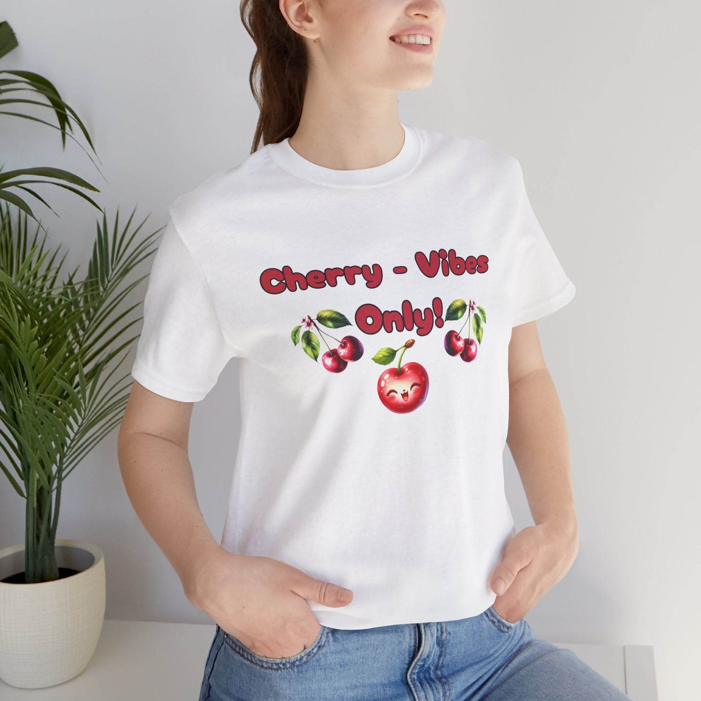 Cherry Vibes - T-Shirt for Summer Celebrations - FitLife - WellnessOasis