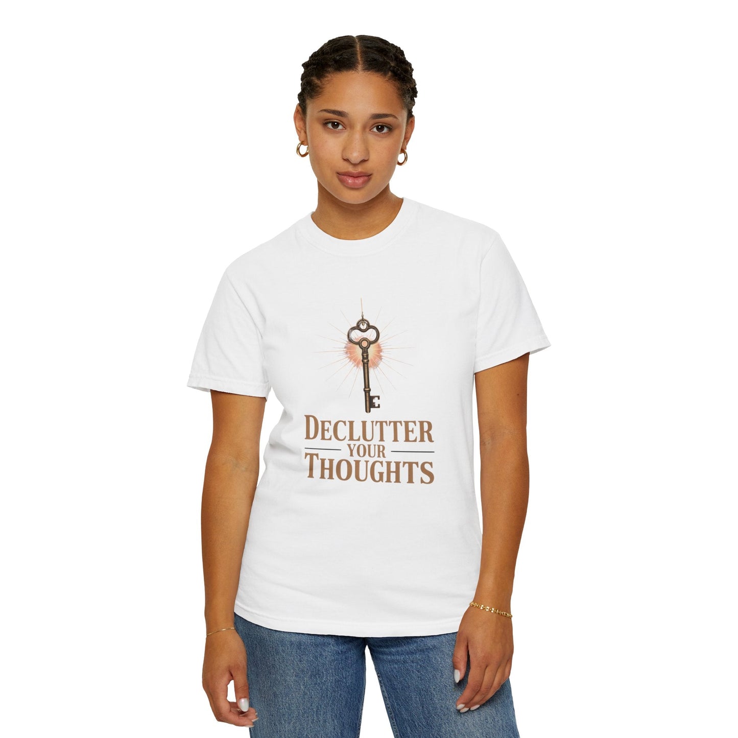 Declutter Your Thoughts T-Shirt – Mindfulness Shirt, Mental Health Tee - FitLife - WellnessOasis
