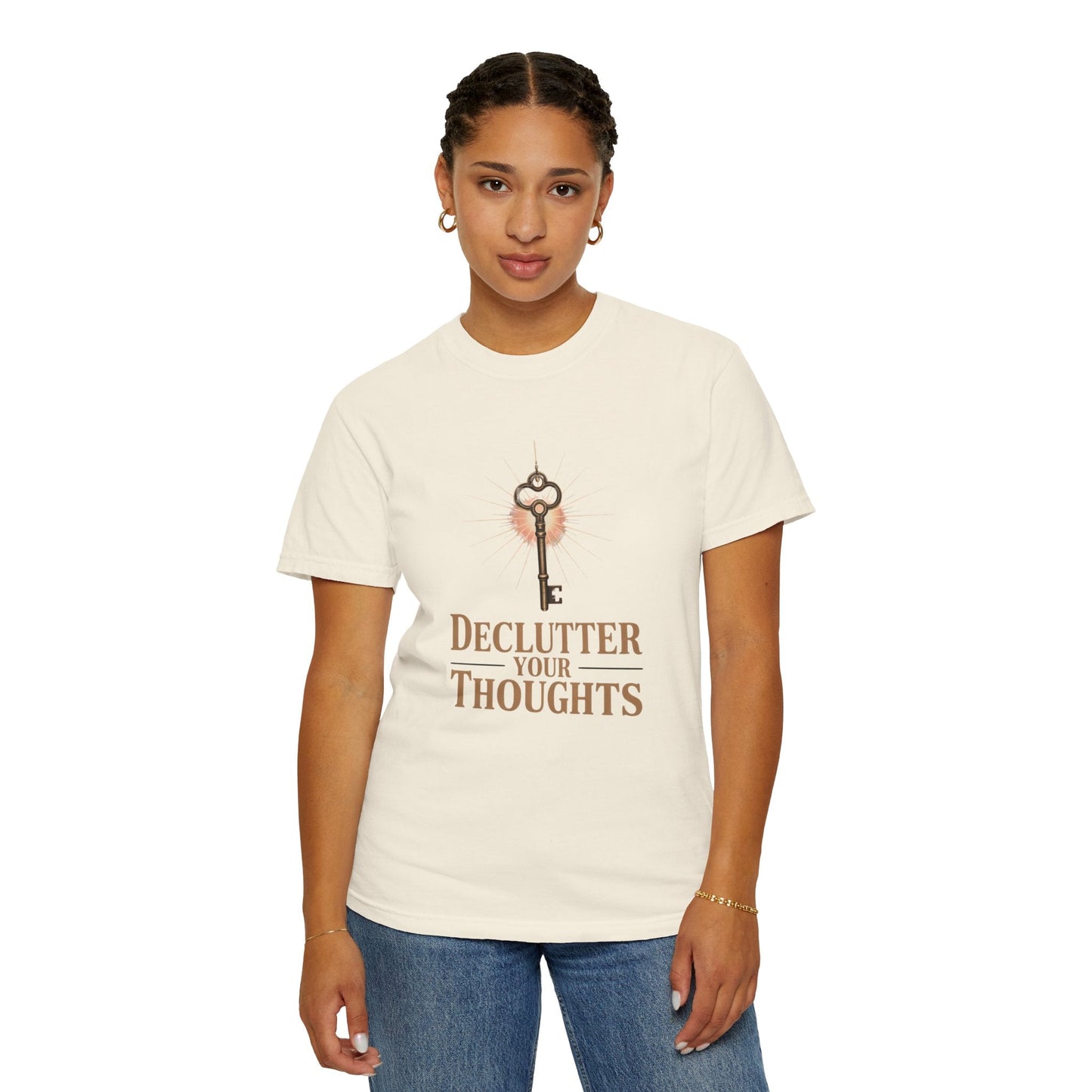 Declutter Your Thoughts T-Shirt – Mindfulness Shirt, Mental Health Tee - FitLife - WellnessOasis