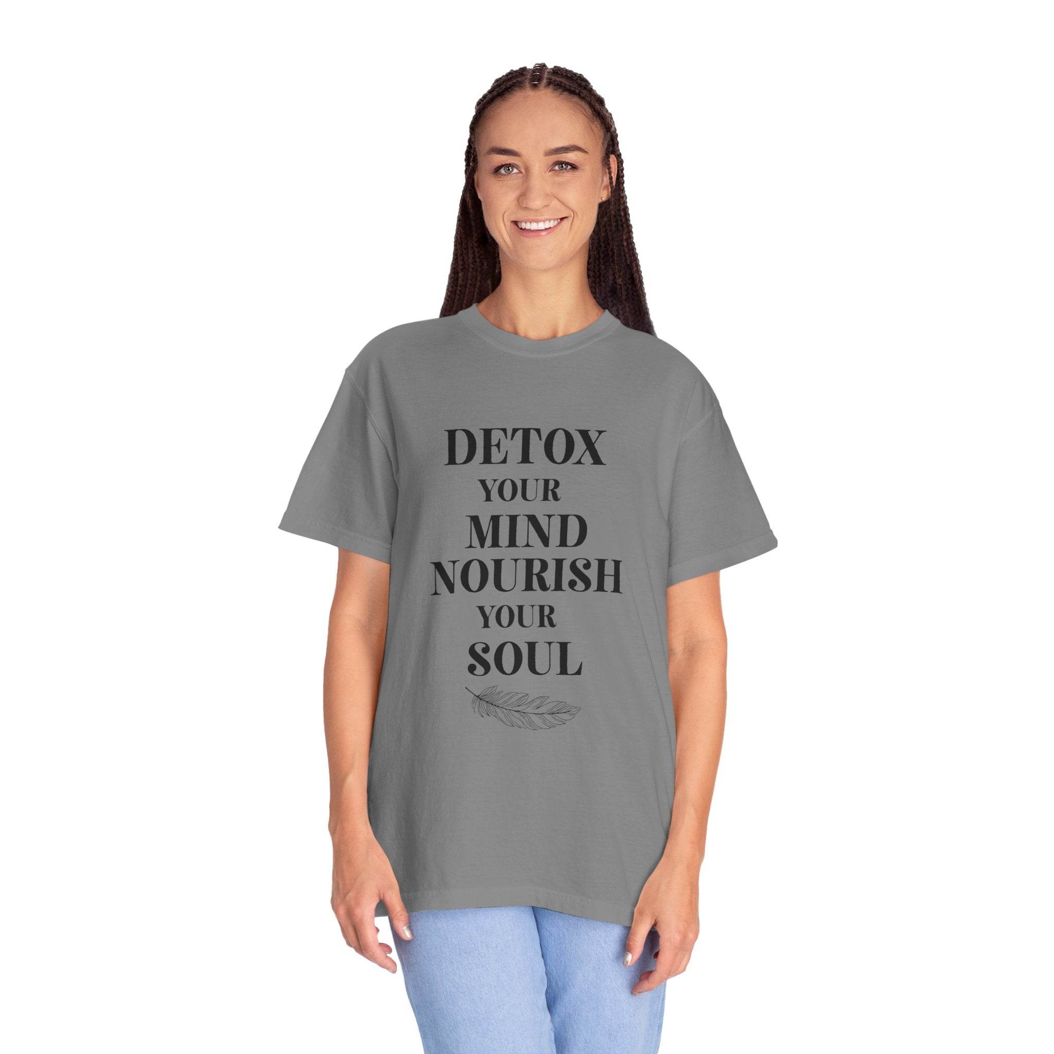 Detox Your Mind T-shirt– Wellness & Mindfulness Tee - FitLife - WellnessOasis