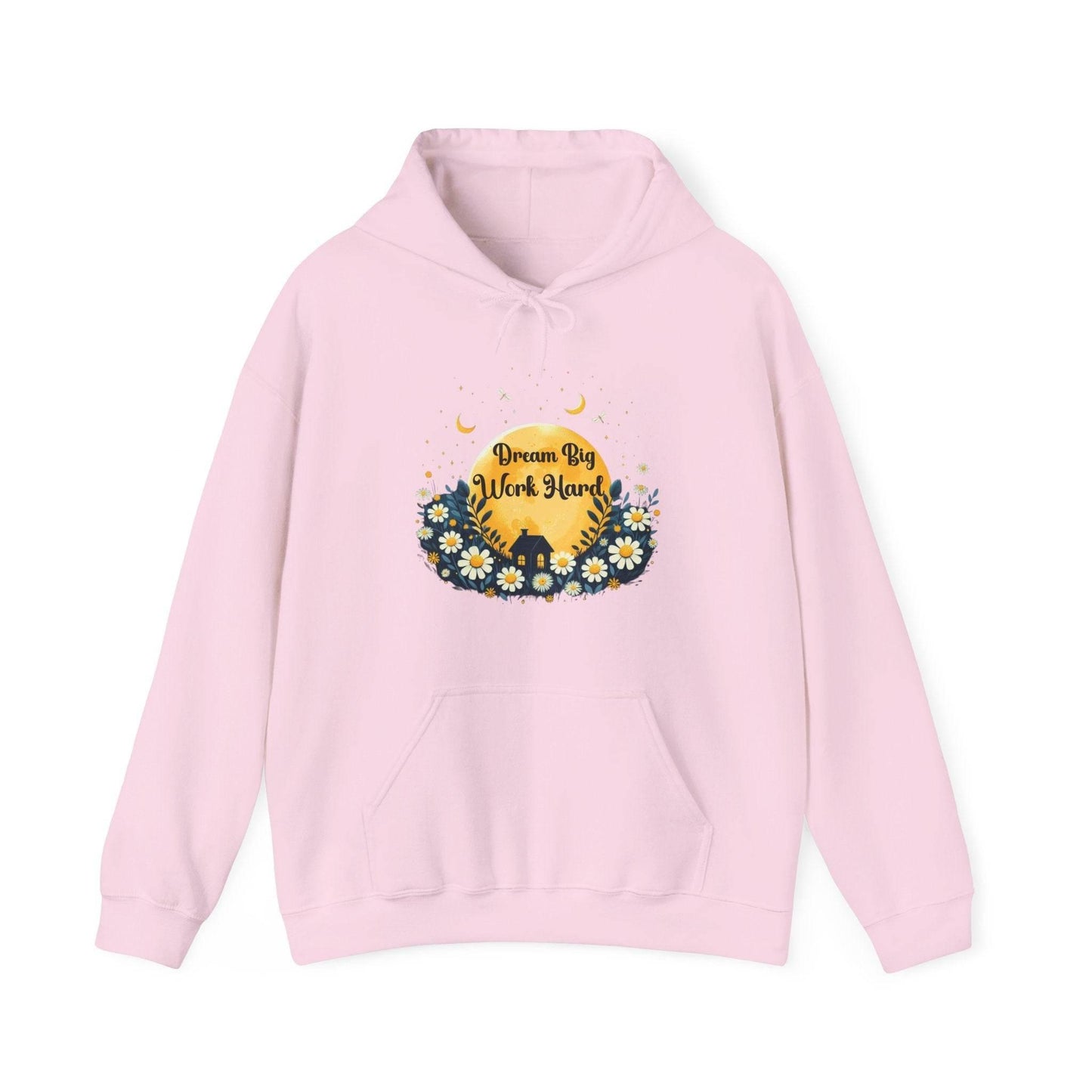 Dream Big Work Hard Hooded Sweatshirt - FitLife - WellnessOasis