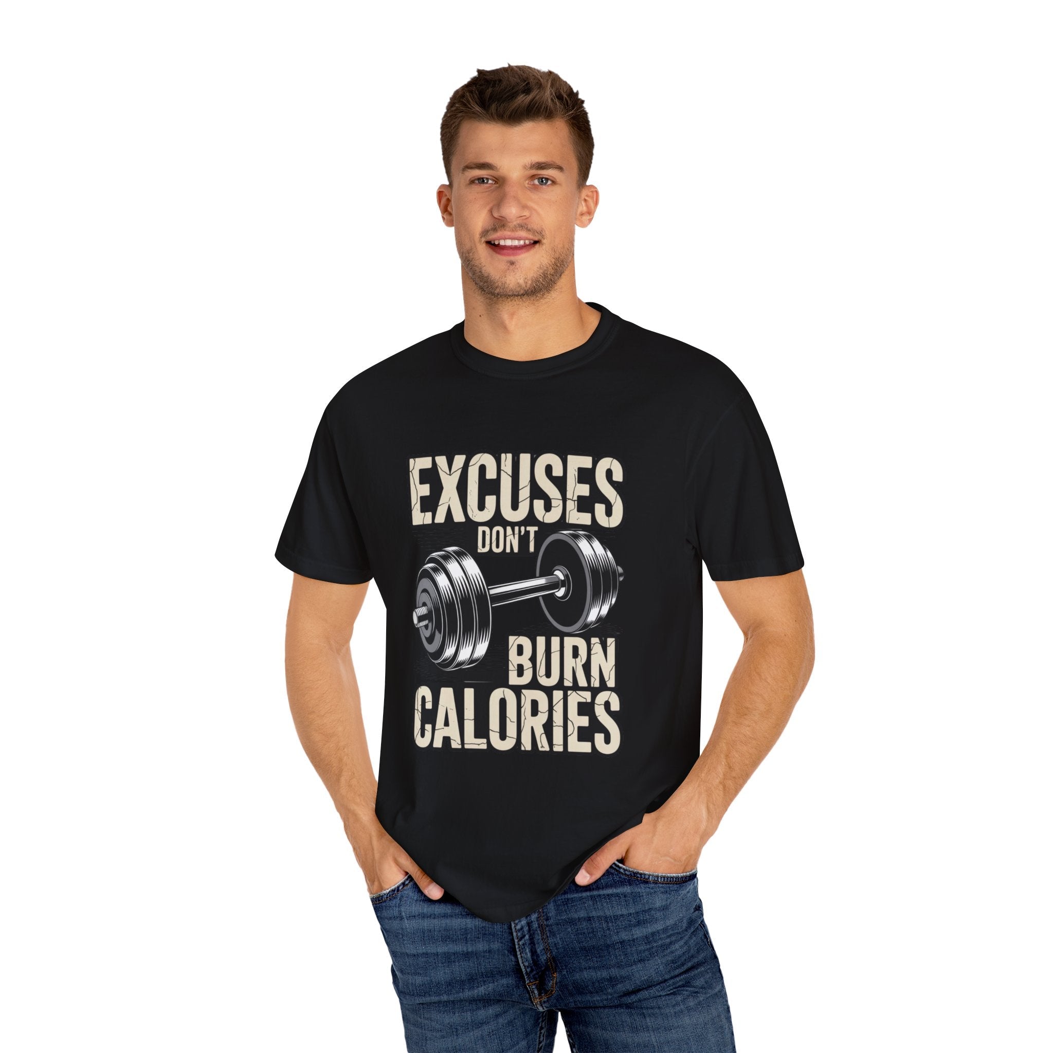 Excuses Don't Burn Calories | Motivational Fitness T-Shirt - FitLife - WellnessOasis