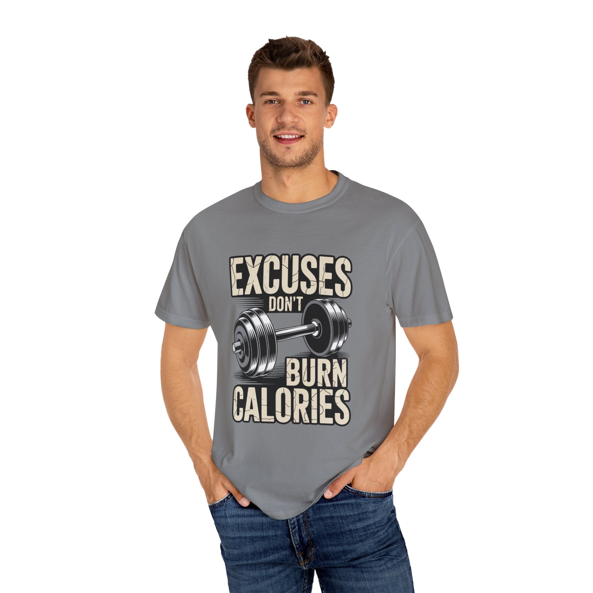 Excuses Don't Burn Calories | Motivational Fitness T-Shirt - FitLife - WellnessOasis