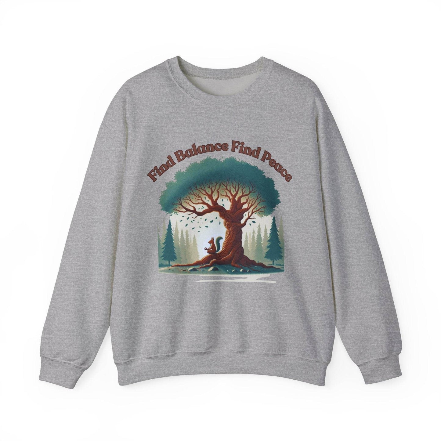 Find Balance Find Peace Sweatshirt - FitLife - WellnessOasis