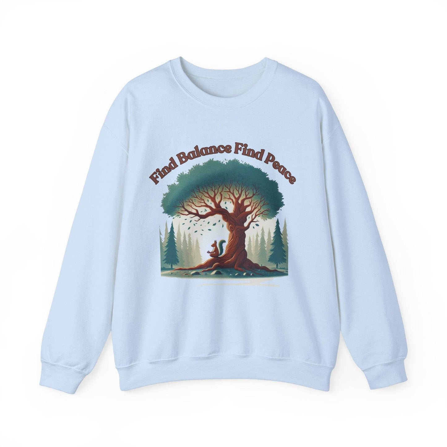 Find Balance Find Peace Sweatshirt - FitLife - WellnessOasis
