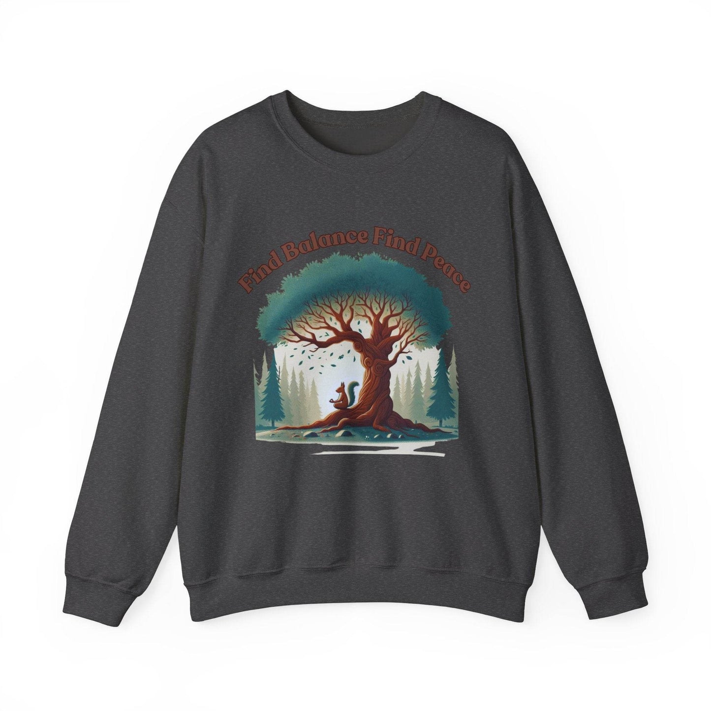 Find Balance Find Peace Sweatshirt - FitLife - WellnessOasis