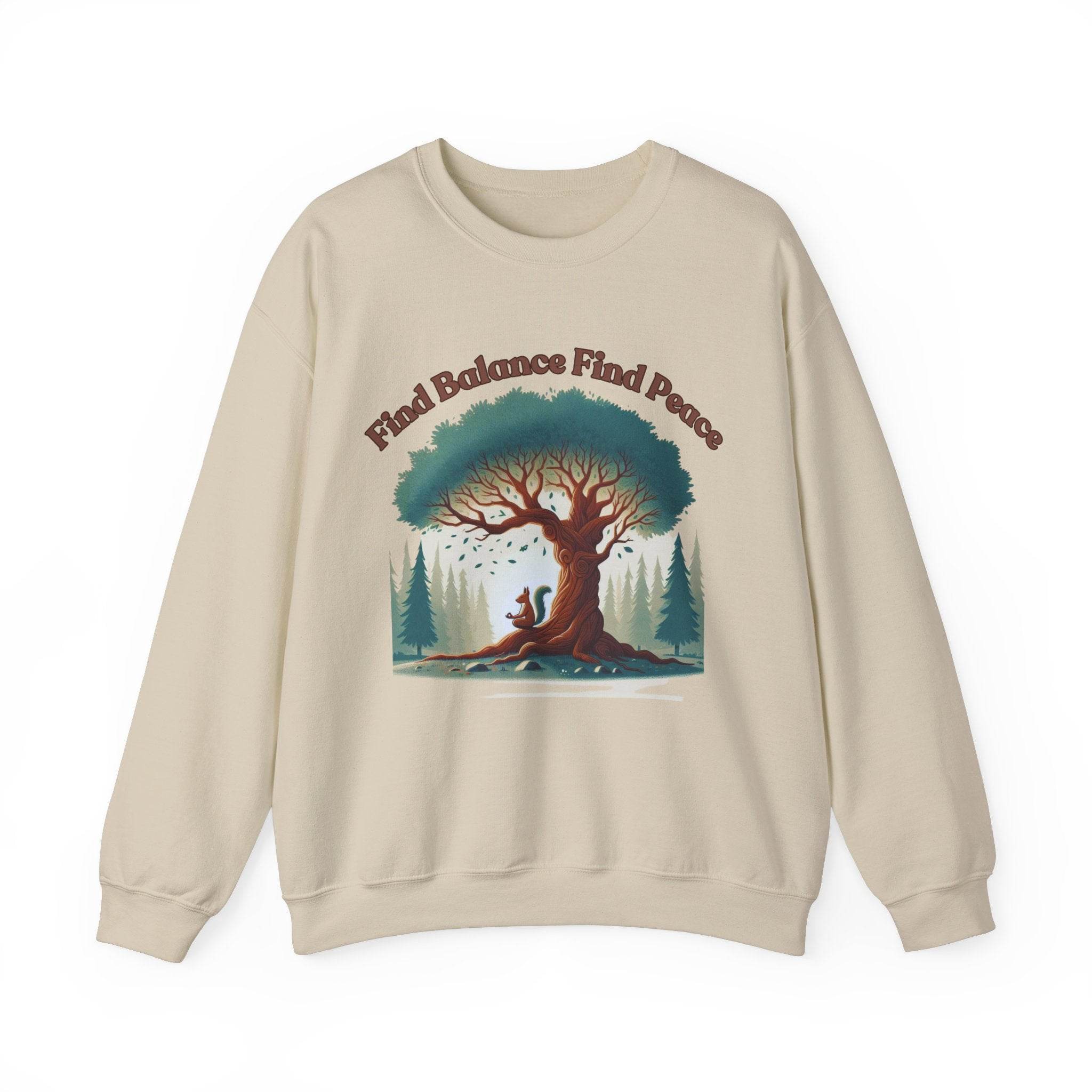 Find Balance Find Peace Sweatshirt - FitLife - WellnessOasis