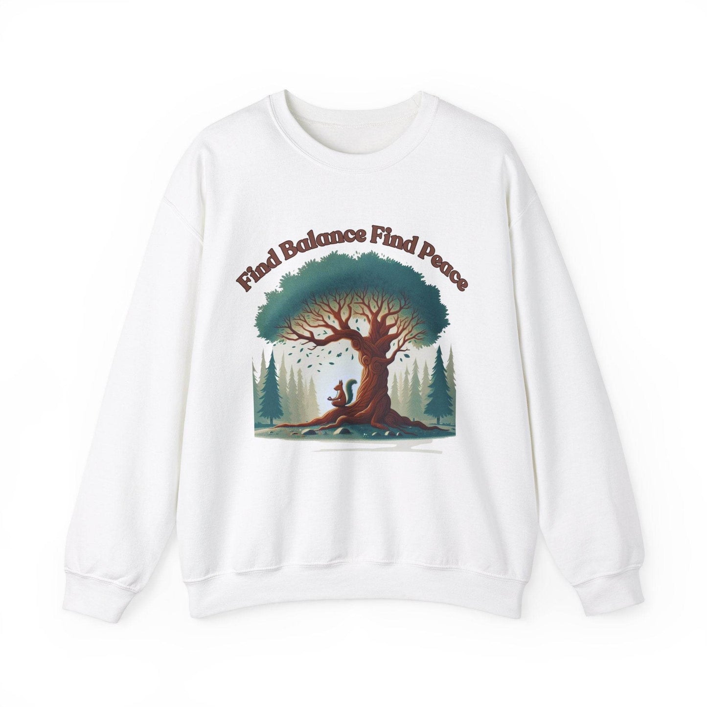 Find Balance Find Peace Sweatshirt - FitLife - WellnessOasis