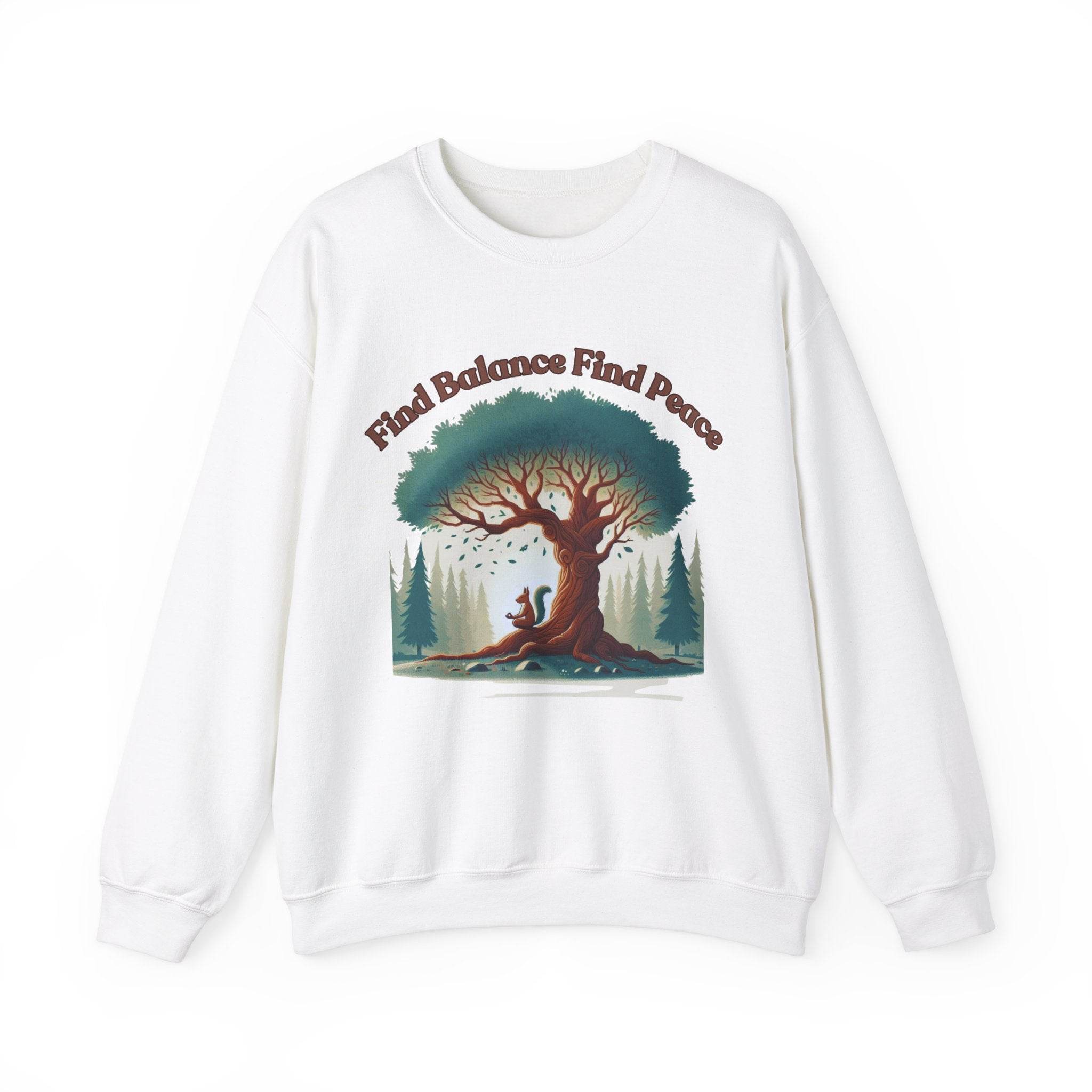 Find Balance Find Peace Sweatshirt - FitLife - WellnessOasis