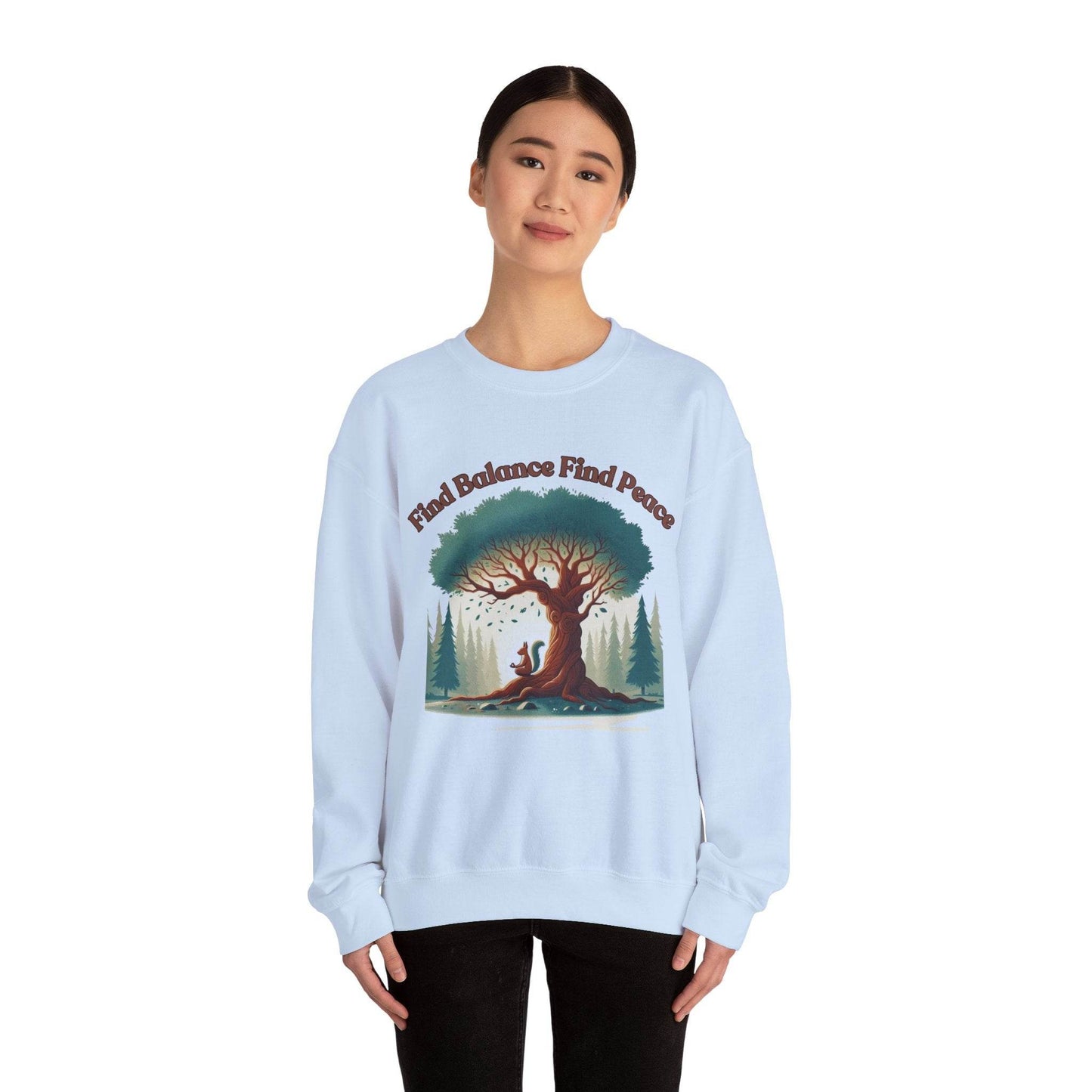 Find Balance Find Peace Sweatshirt - FitLife - WellnessOasis