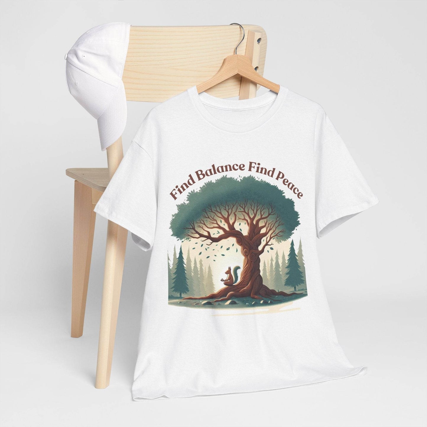 Find Balance Find Peace T-Shirt - FitLife - WellnessOasis