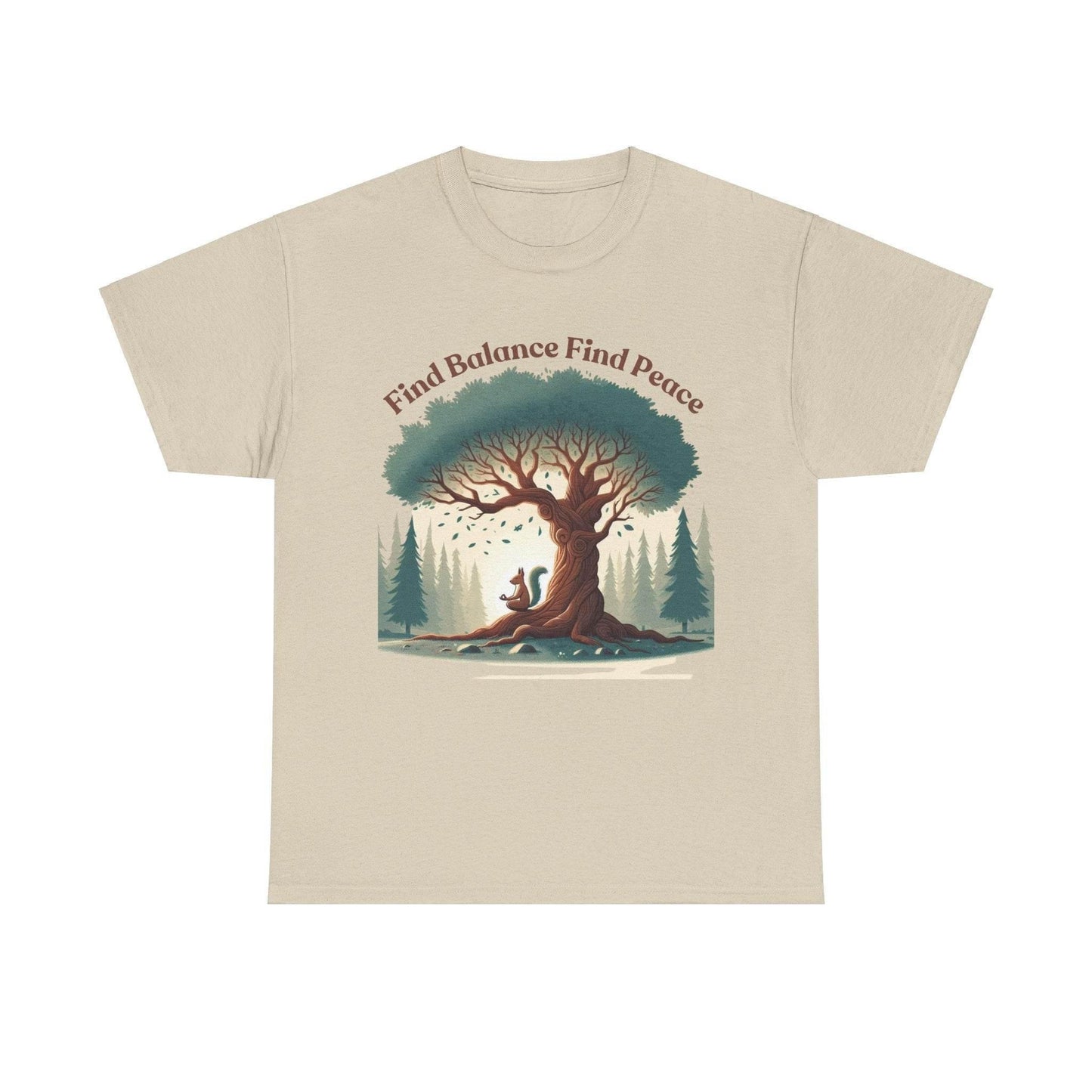 Find Balance Find Peace T-Shirt - FitLife - WellnessOasis