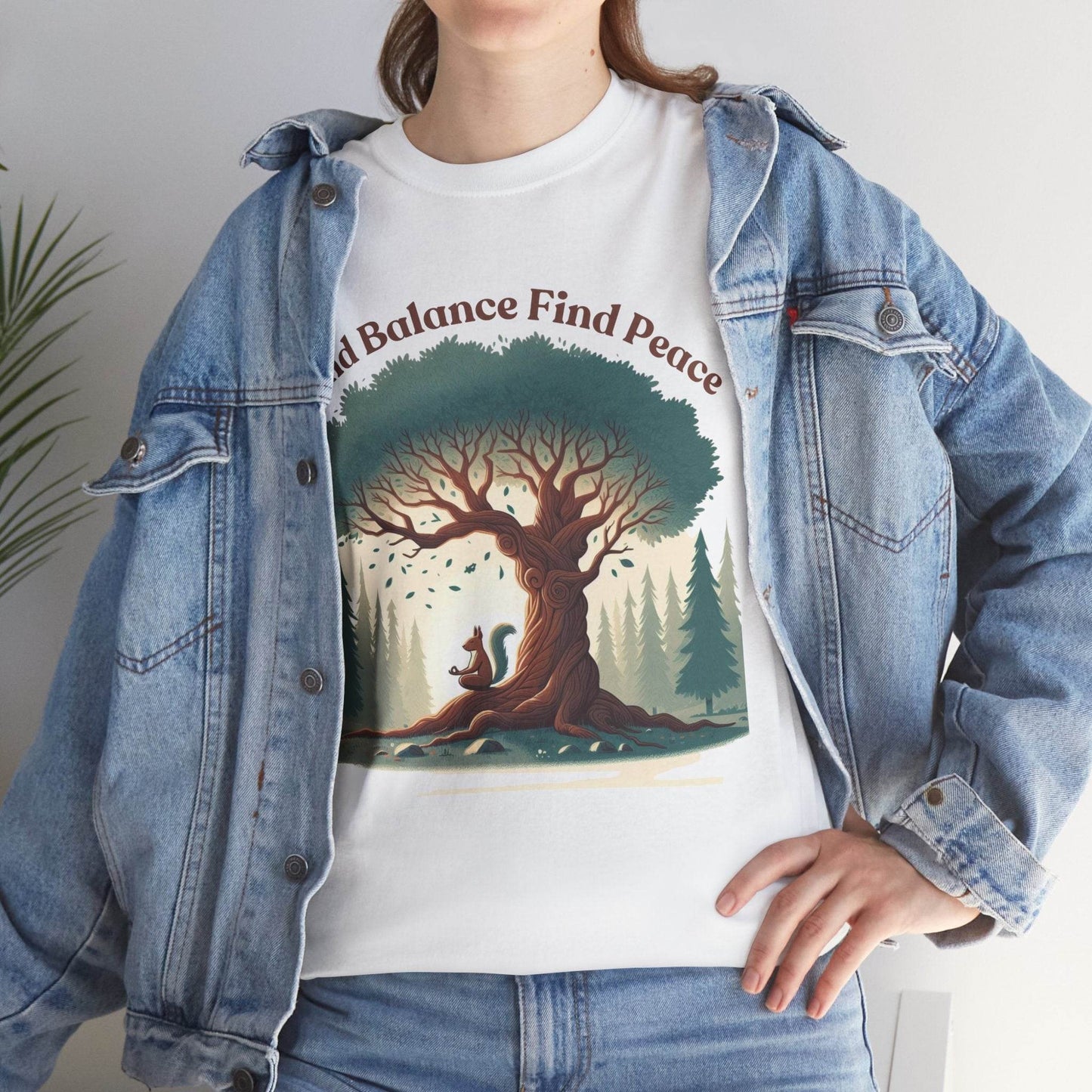 Find Balance Find Peace T-Shirt - FitLife - WellnessOasis