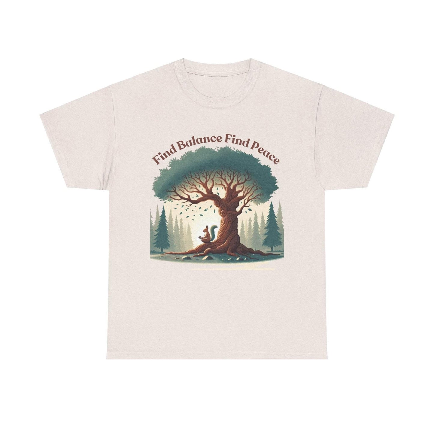 Find Balance Find Peace T-Shirt - FitLife - WellnessOasis