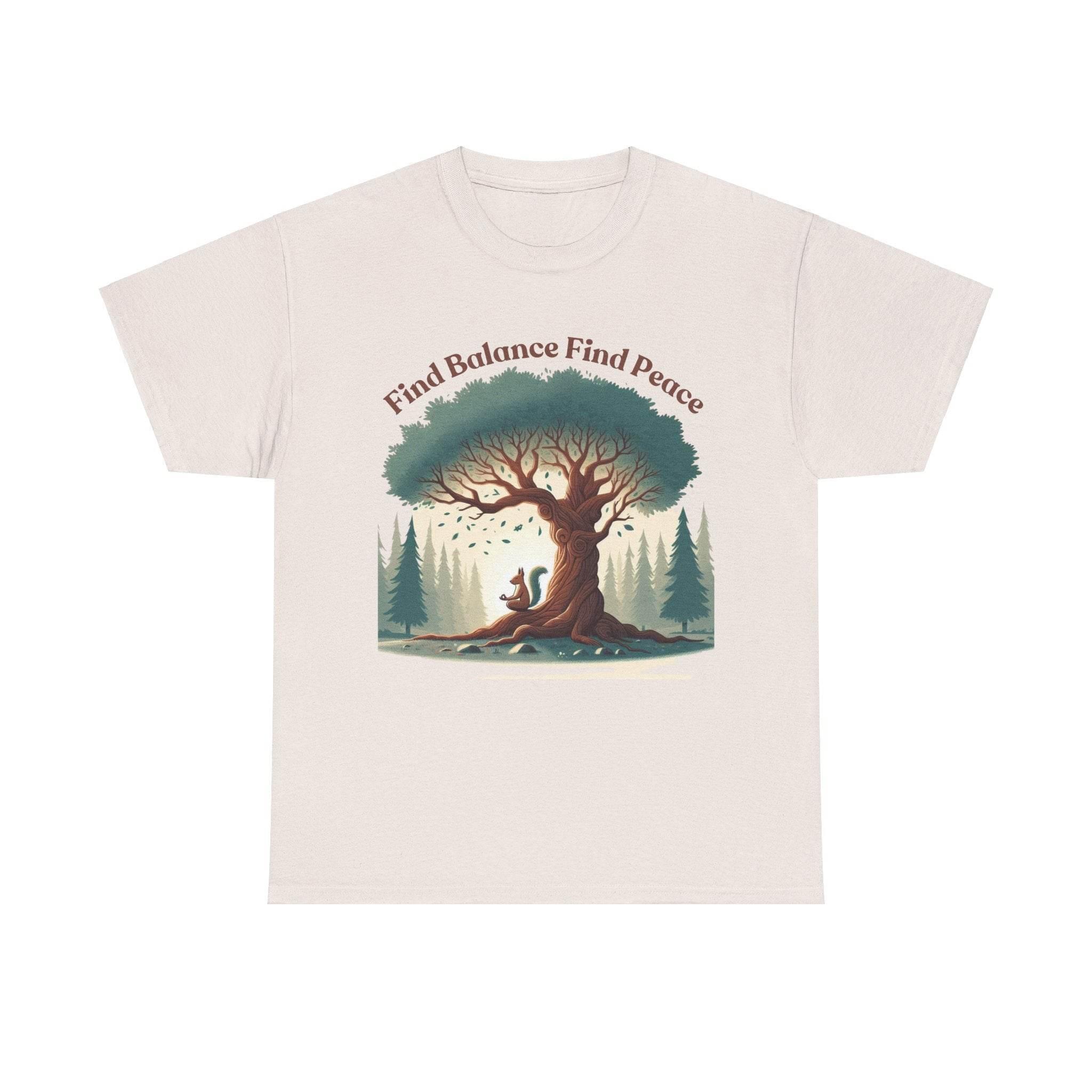 Find Balance Find Peace T-Shirt - FitLife - WellnessOasis