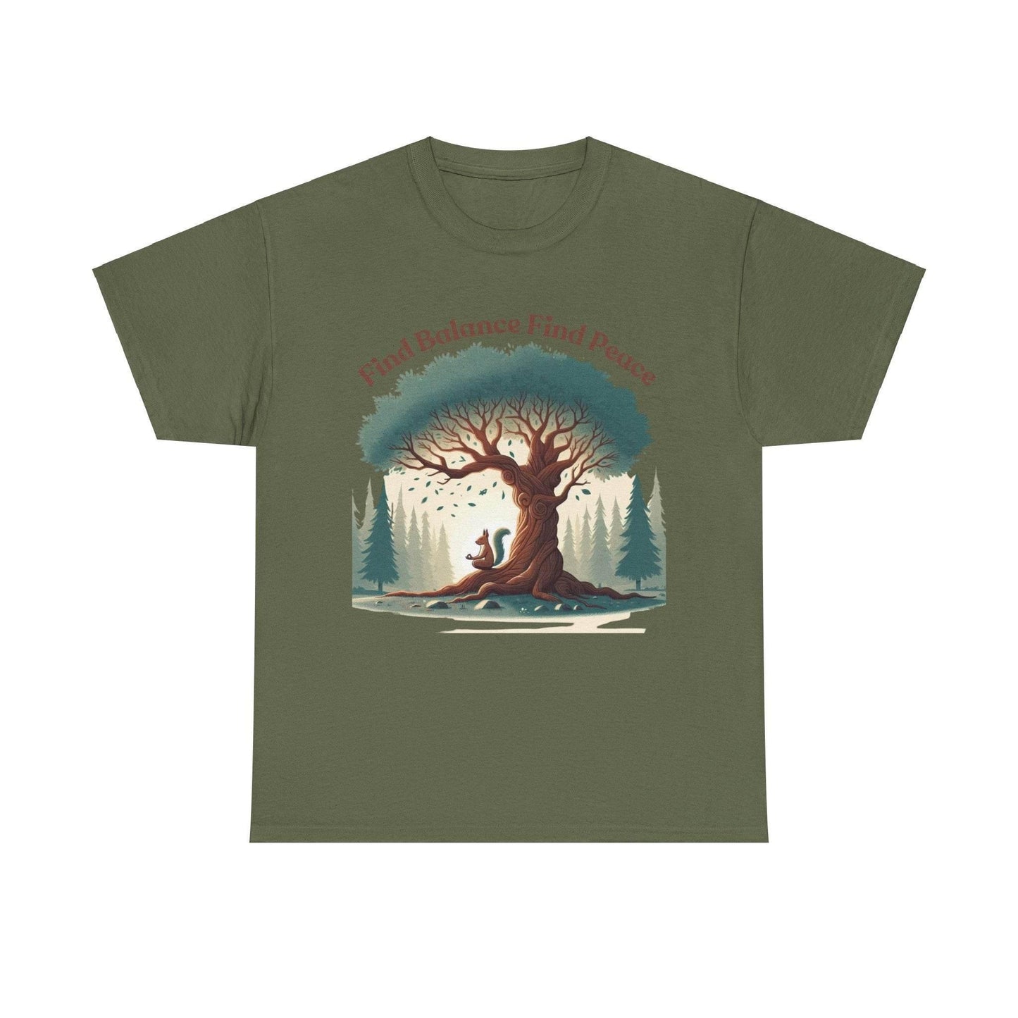 Find Balance Find Peace T-Shirt - FitLife - WellnessOasis