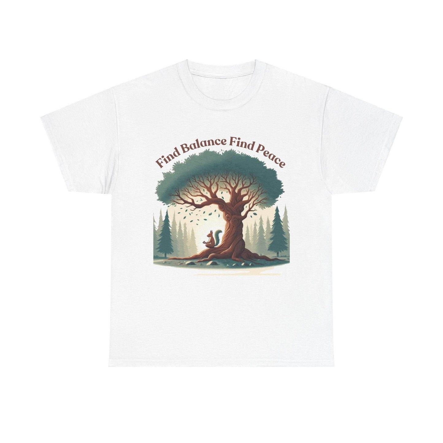 Find Balance Find Peace T-Shirt - FitLife - WellnessOasis