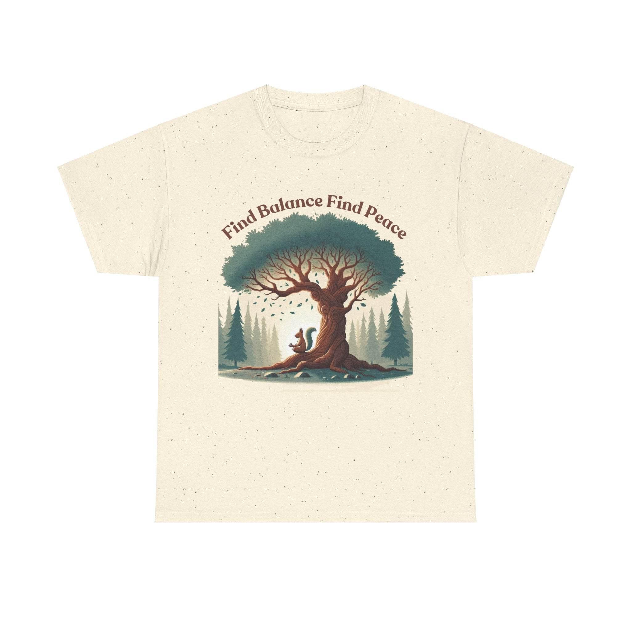 Find Balance Find Peace T-Shirt - FitLife - WellnessOasis