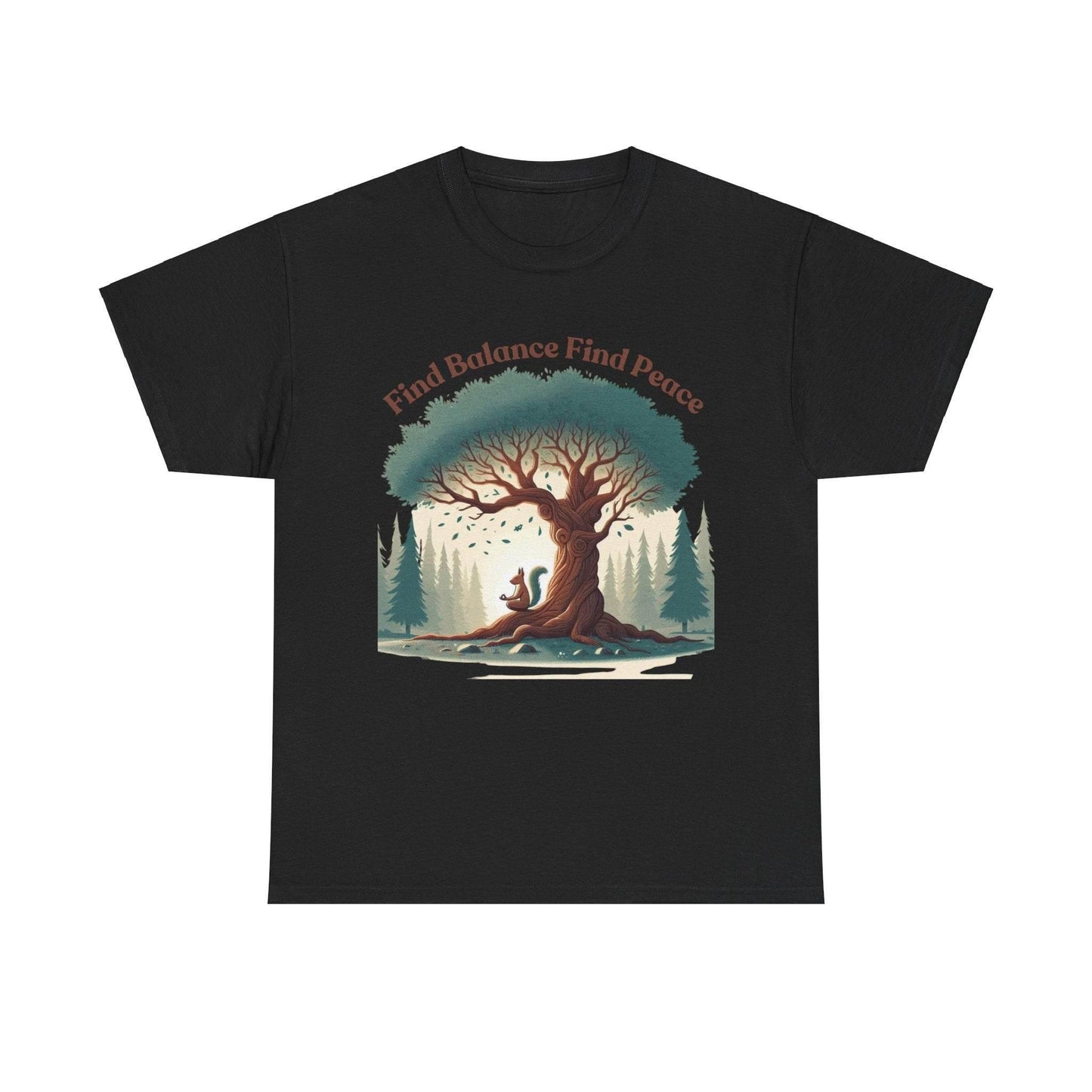 Find Balance Find Peace T-Shirt - FitLife - WellnessOasis
