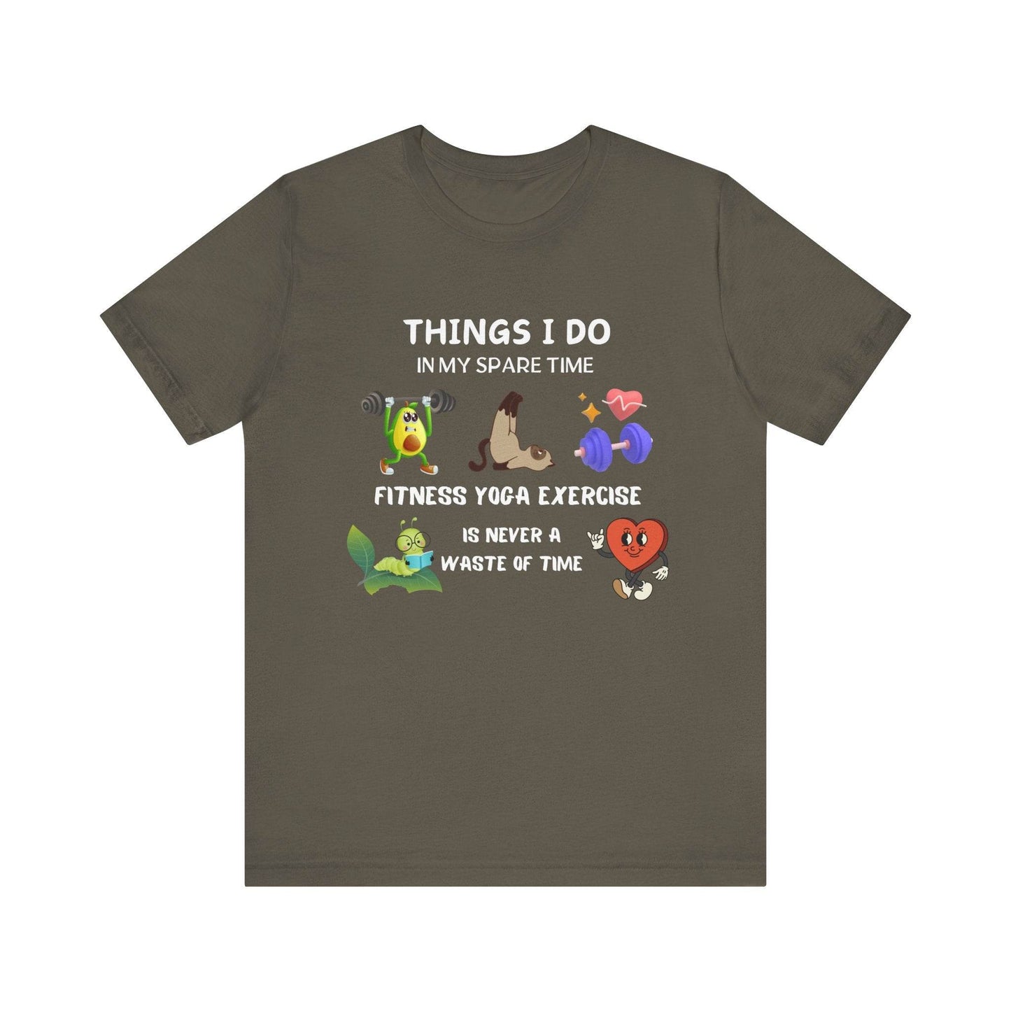 Fitness Fun Tee - Healthy Lifestyle Motif - FitLife - WellnessOasis