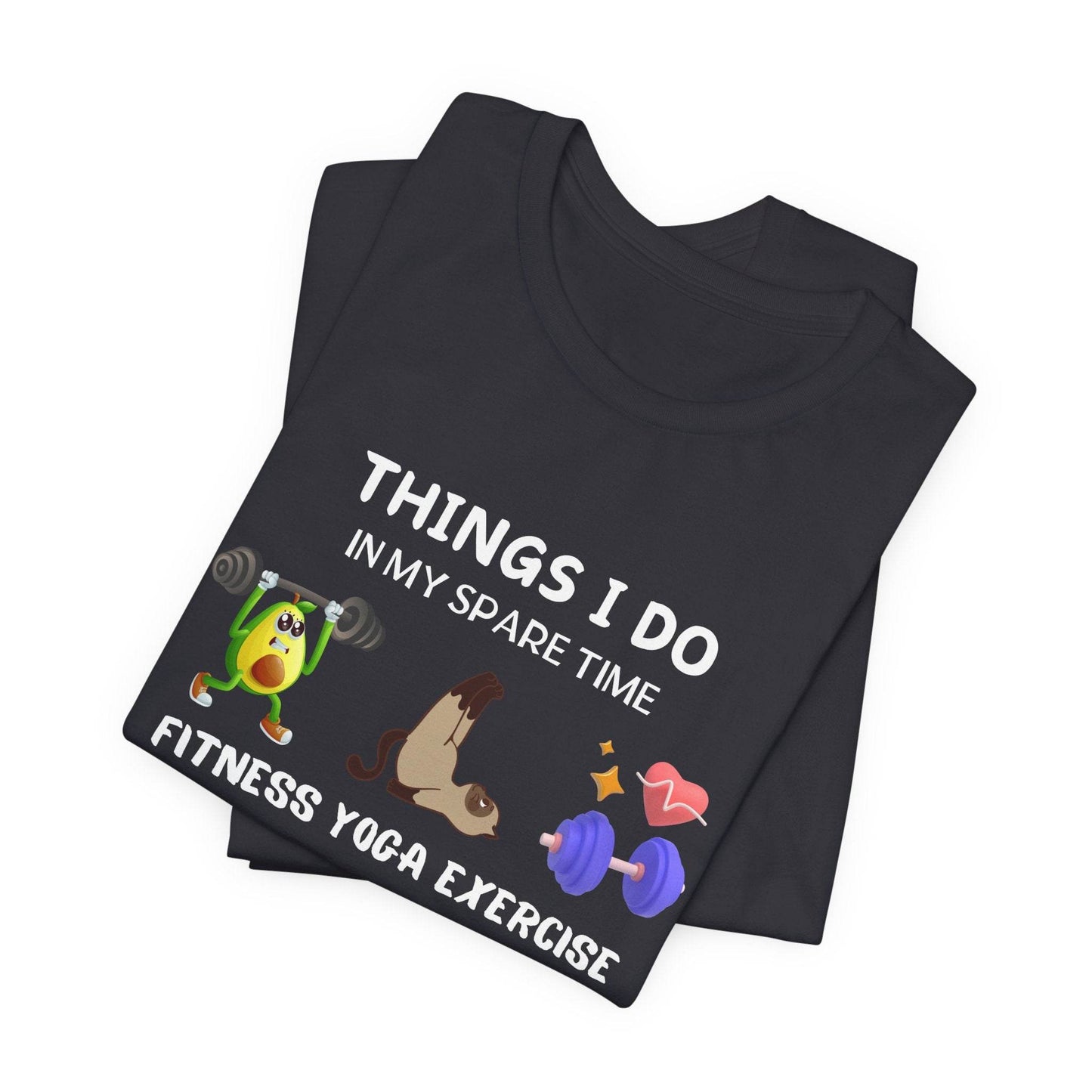 Fitness Fun Tee - Healthy Lifestyle Motif - FitLife - WellnessOasis