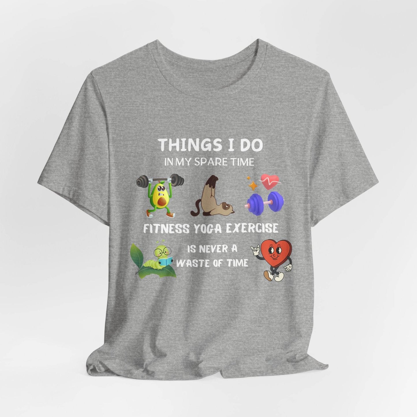 Fitness Fun Tee - Healthy Lifestyle Motif - FitLife - WellnessOasis