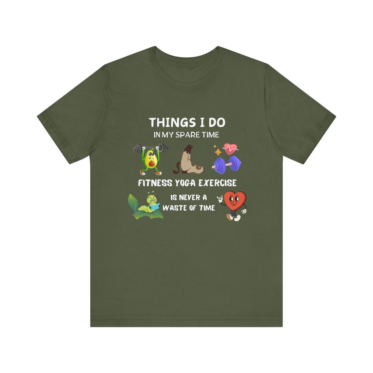 Fitness Fun Tee - Healthy Lifestyle Motif - FitLife - WellnessOasis