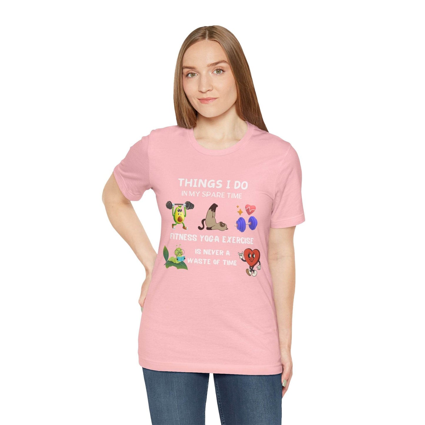 Fitness Fun Tee - Healthy Lifestyle Motif - FitLife - WellnessOasis