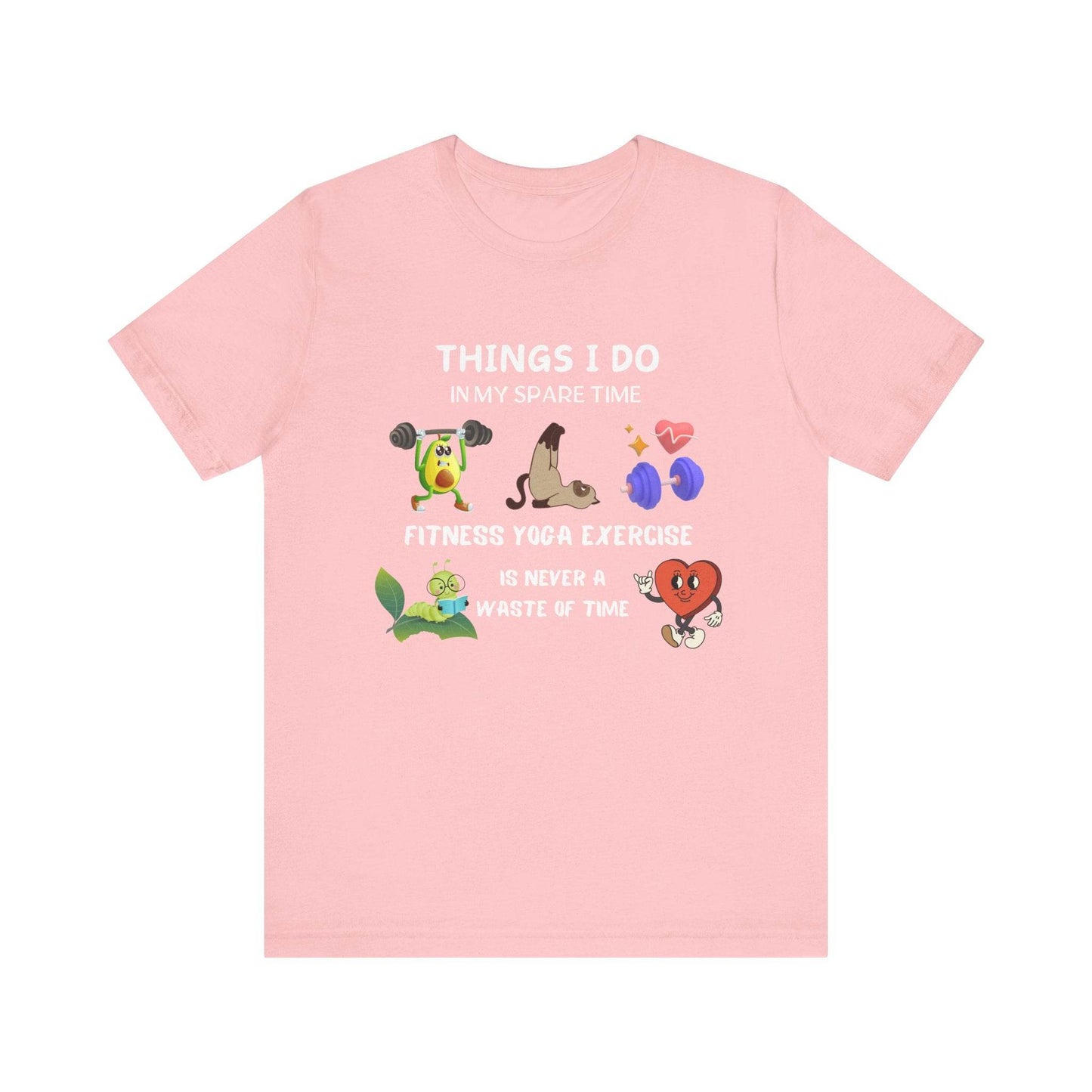 Fitness Fun Tee - Healthy Lifestyle Motif - FitLife - WellnessOasis