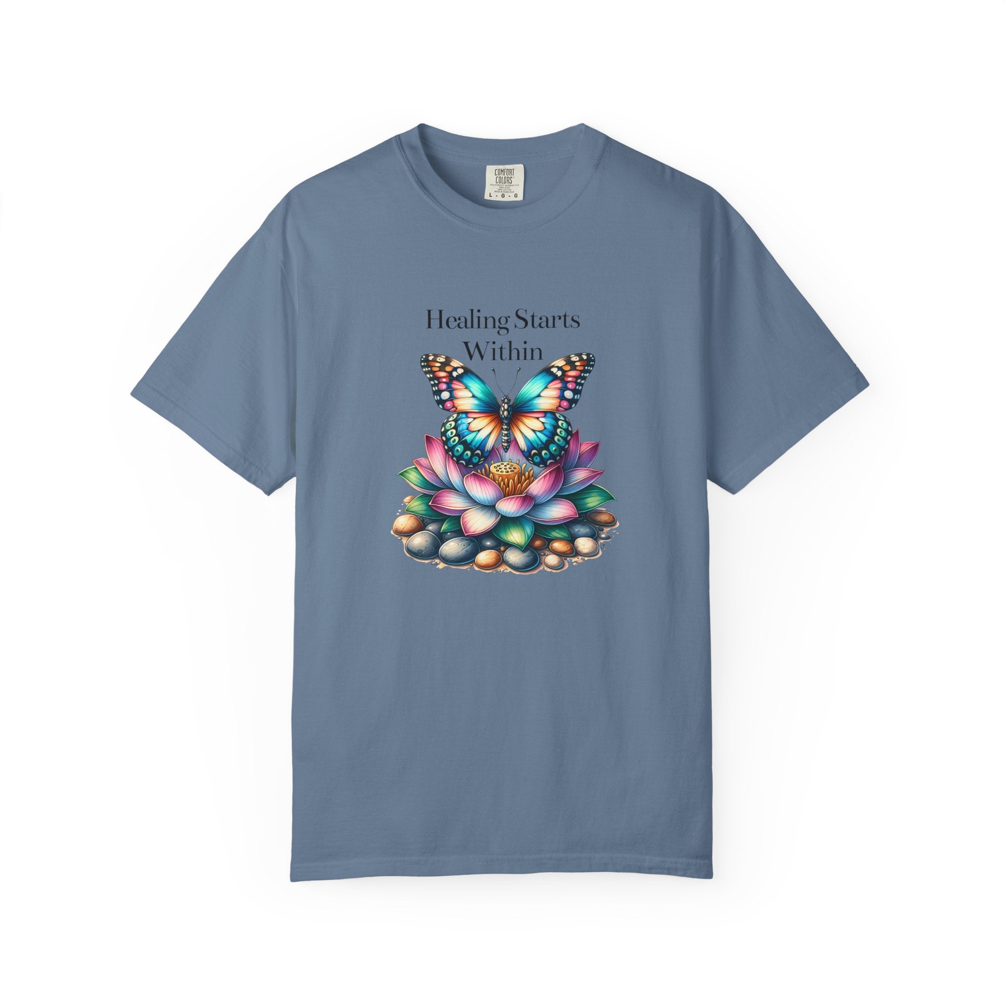 Healing Starts Within Butterfly T-shirt - FitLife - WellnessOasis