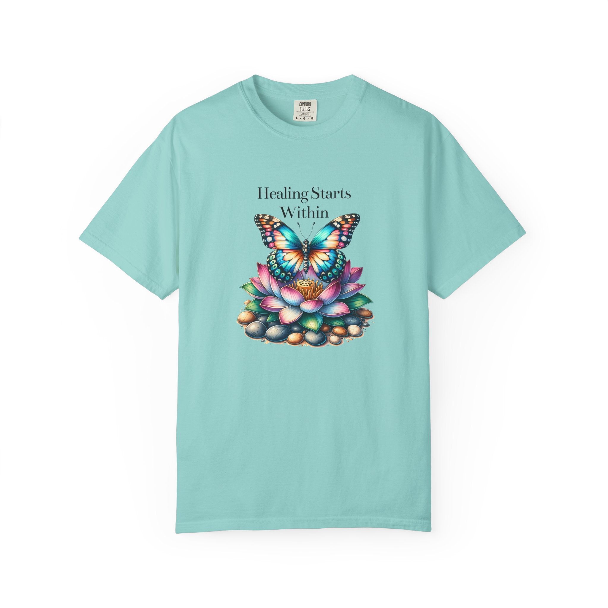 Healing Starts Within Butterfly T-shirt - FitLife - WellnessOasis