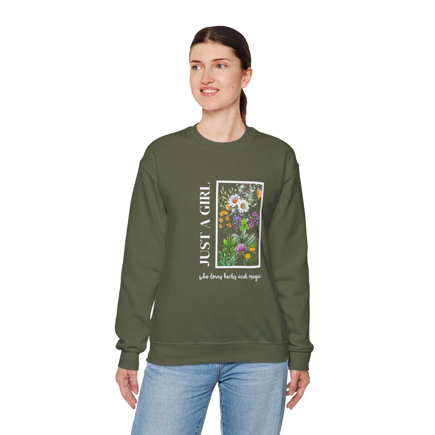 Herbal Design Sweatshirt - FitLife - WellnessOasis