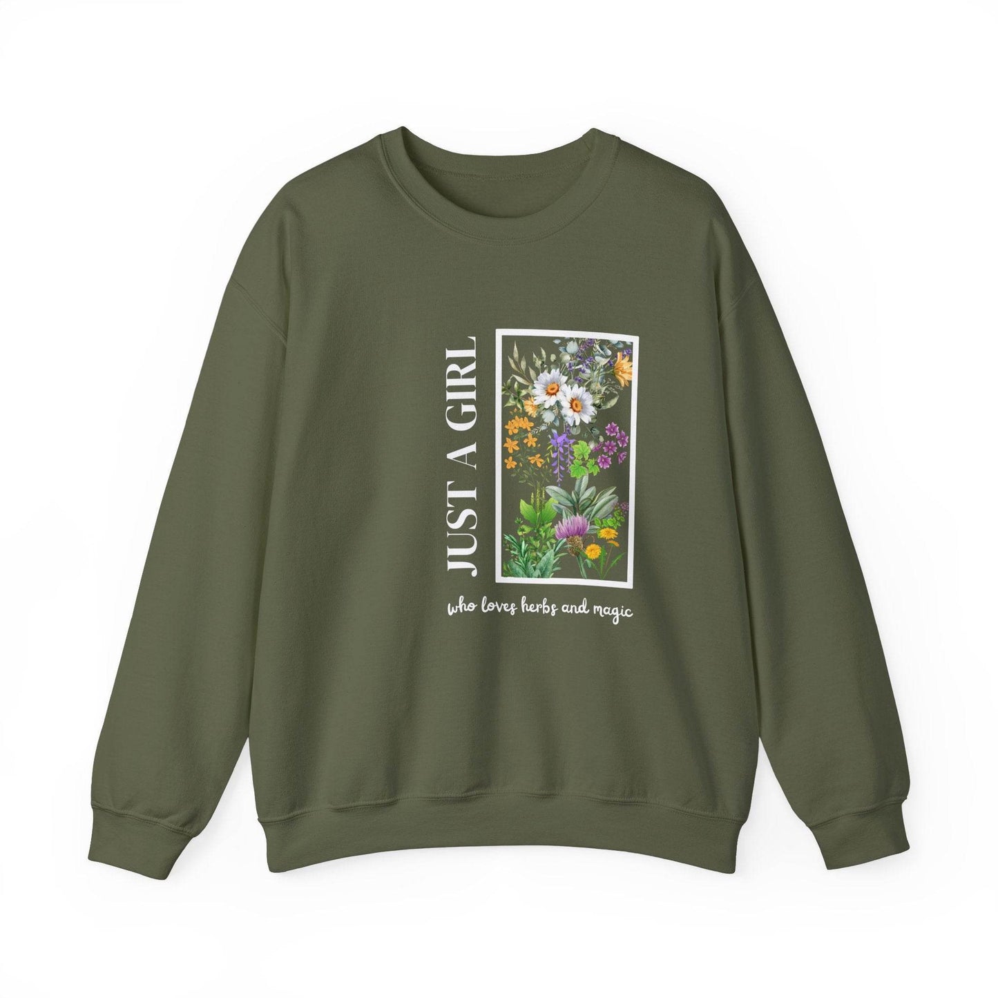 Herbal Design Sweatshirt - FitLife - WellnessOasis