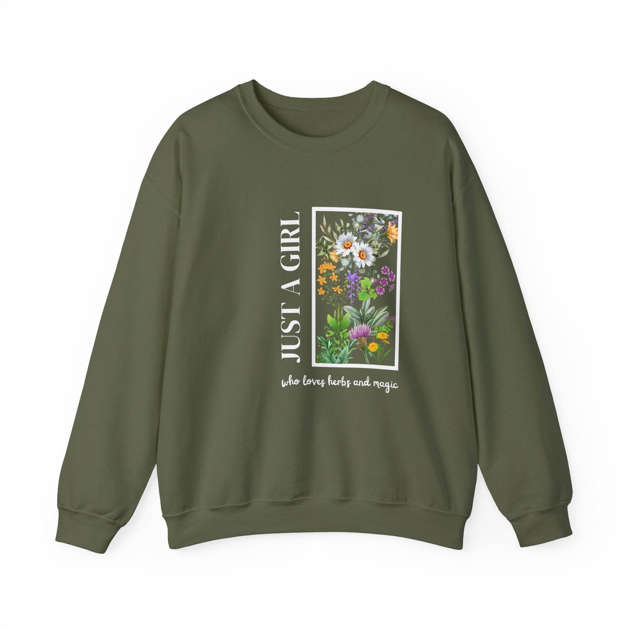 Herbal Design Sweatshirt - FitLife - WellnessOasis