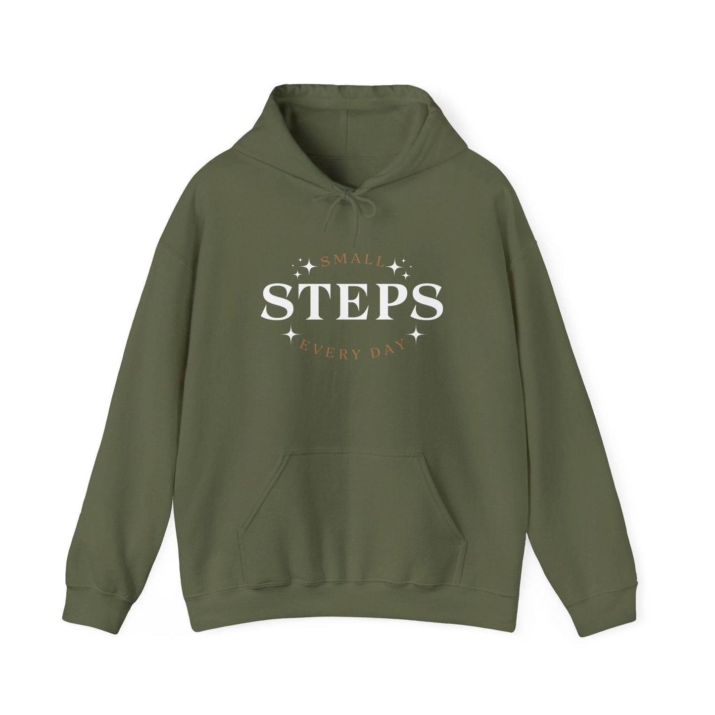 Hooded Sweatshirt Small Steps Every Day - FitLife - WellnessOasis