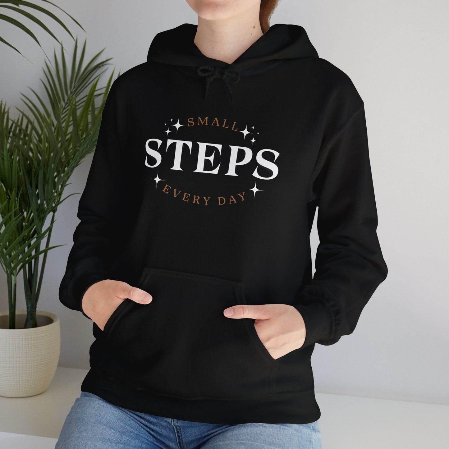 Hooded Sweatshirt Small Steps Every Day - FitLife - WellnessOasis