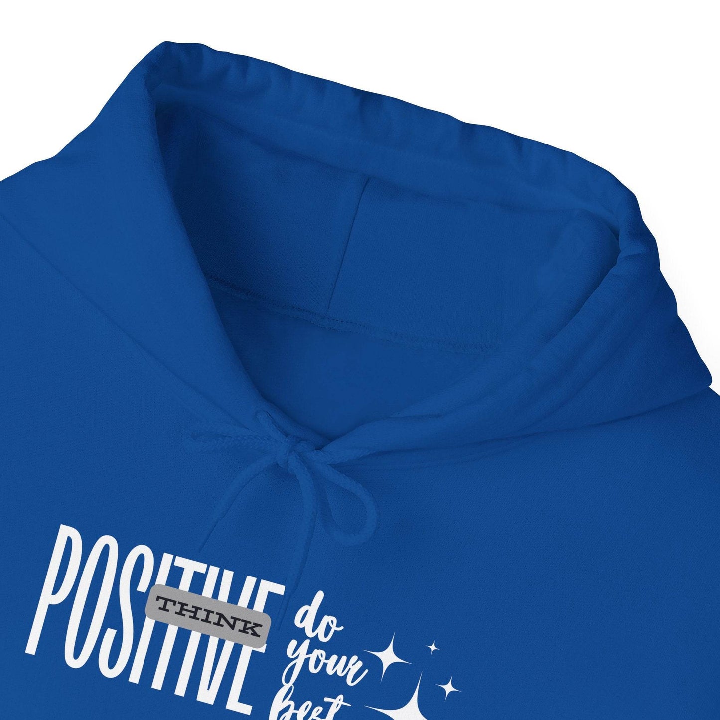 Hooded Sweatshirt Think Positive - FitLife - WellnessOasis