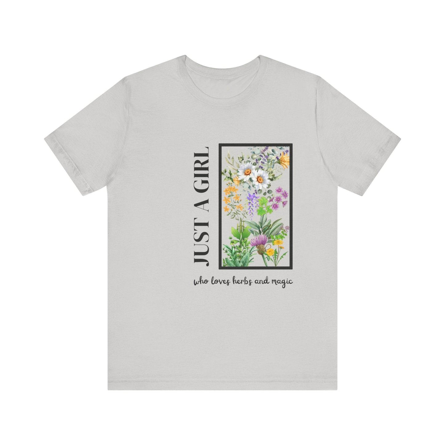 Just a Girl Herbal Graphic Tee - FitLife - WellnessOasis