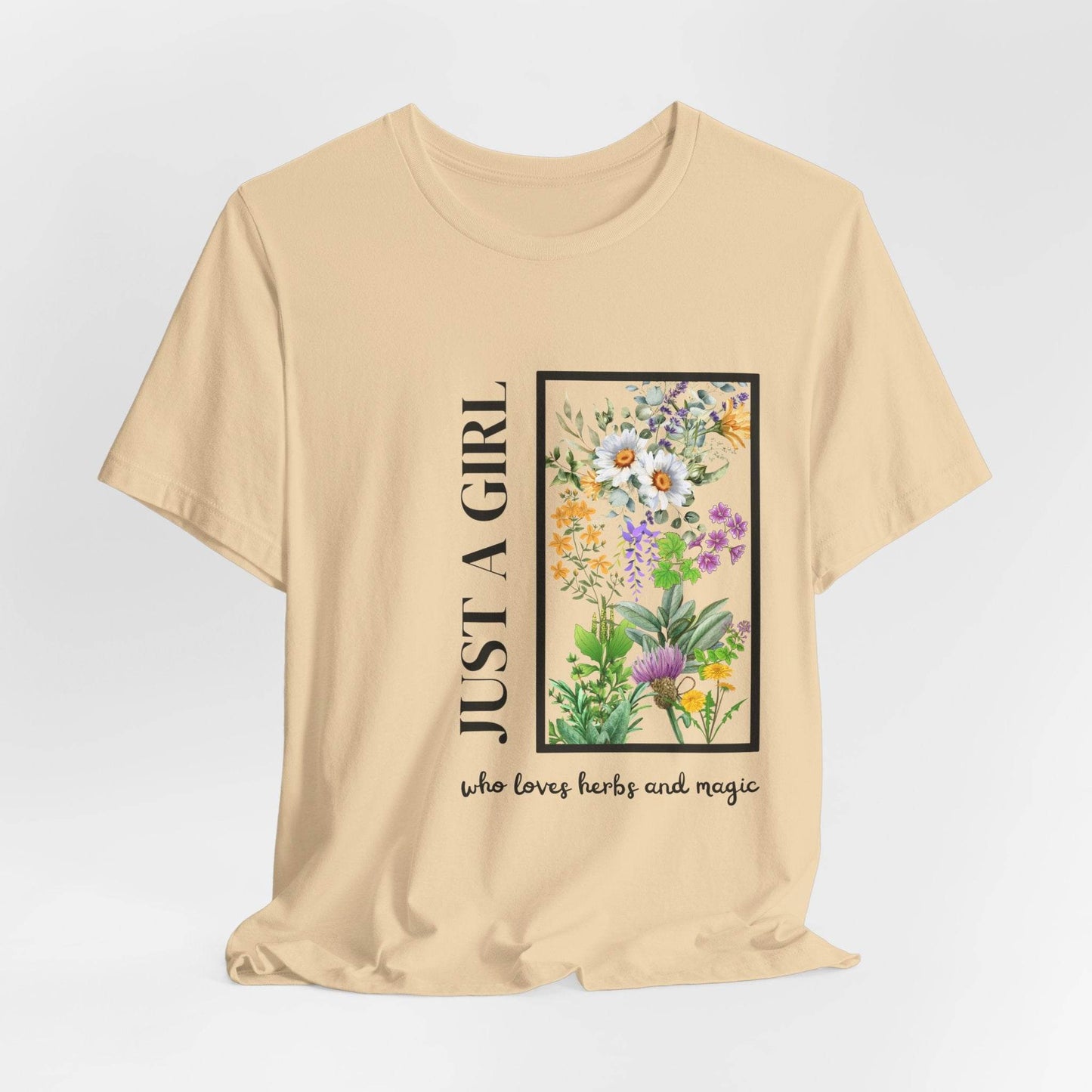 Just a Girl Herbal Graphic Tee - FitLife - WellnessOasis