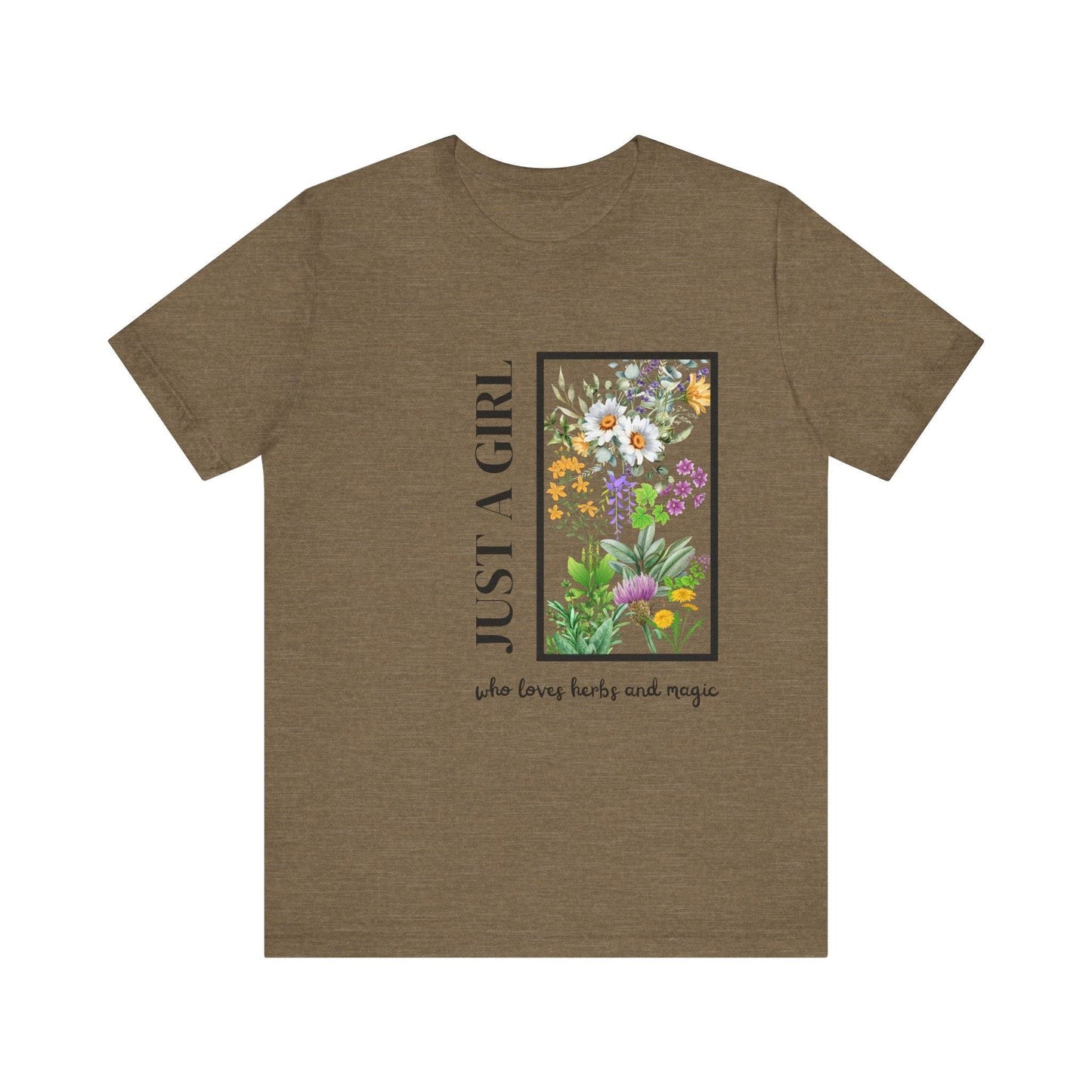 Just a Girl Herbal Graphic Tee - FitLife - WellnessOasis