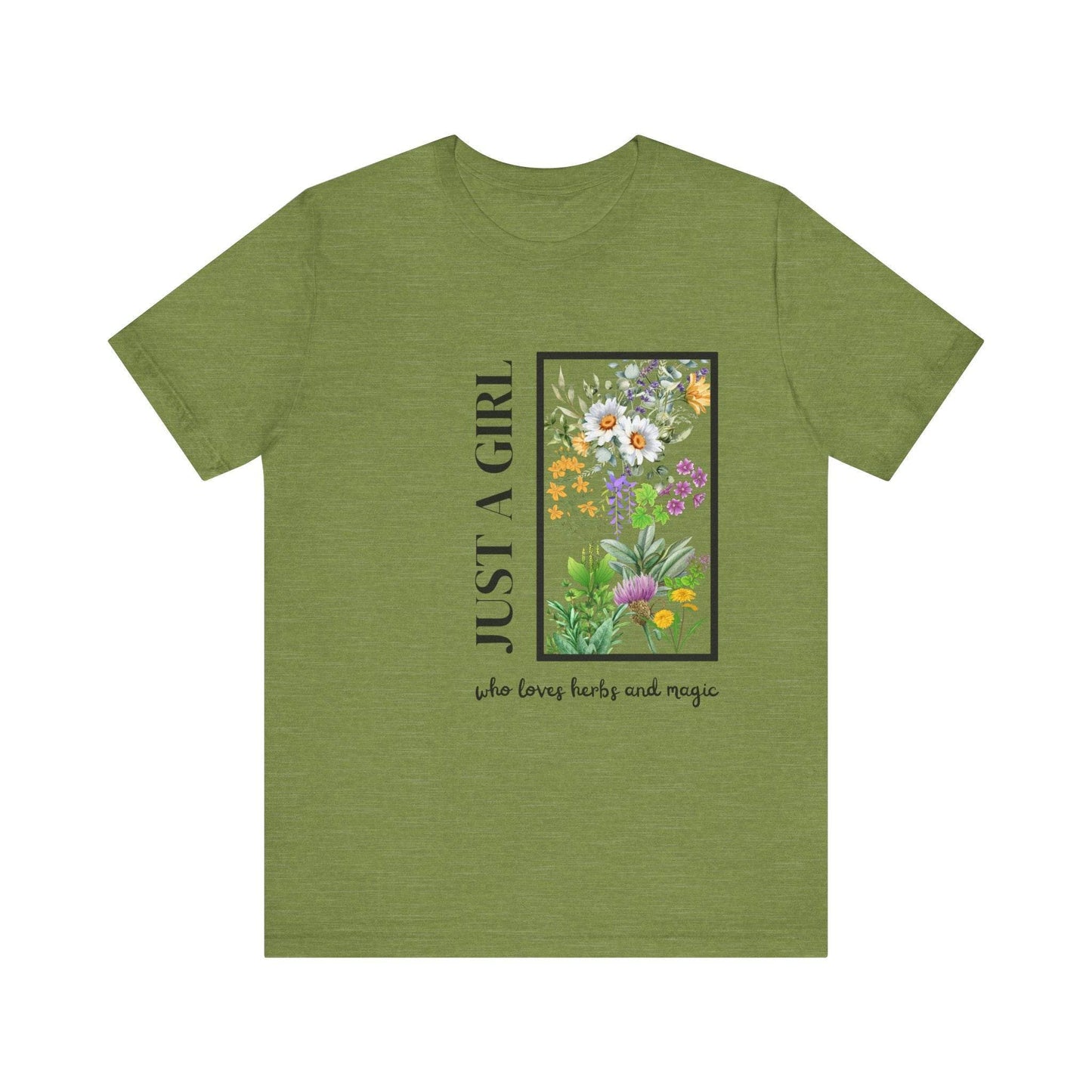 Just a Girl Herbal Graphic Tee - FitLife - WellnessOasis