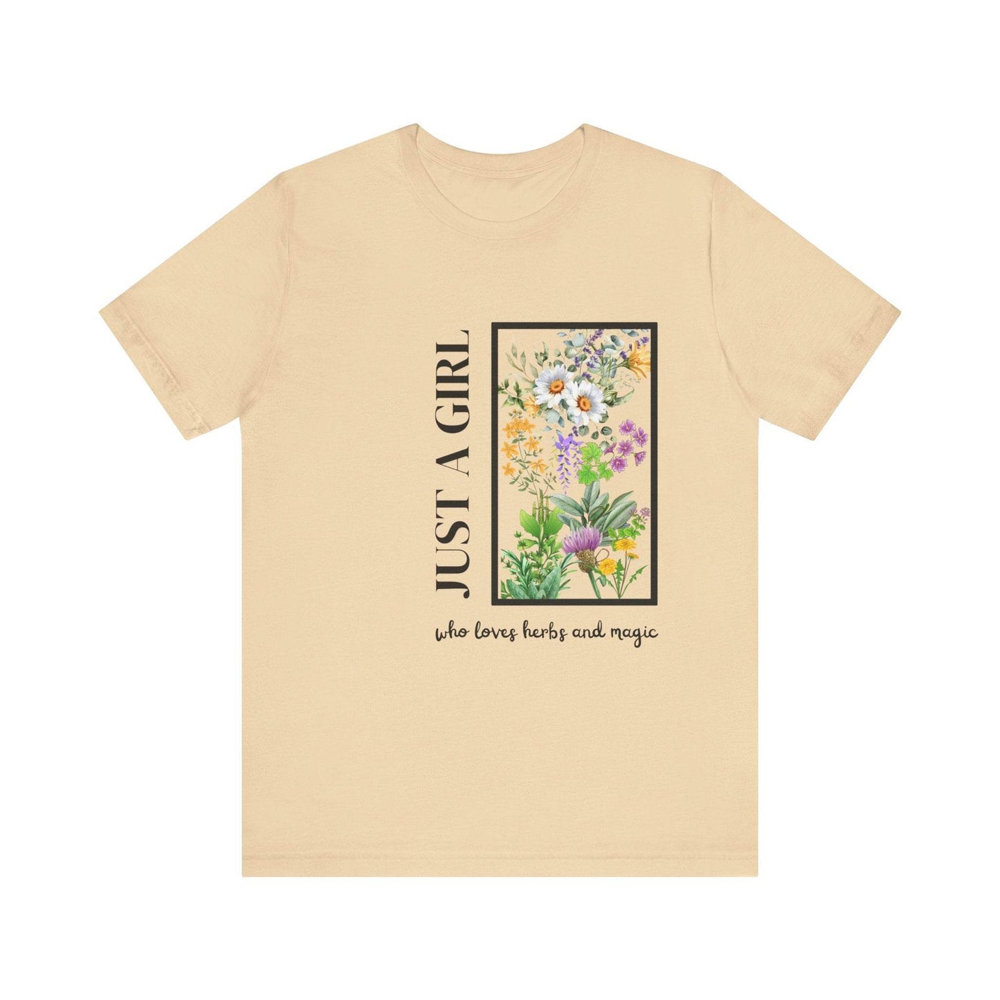 Just a Girl Herbal Graphic Tee - FitLife - WellnessOasis