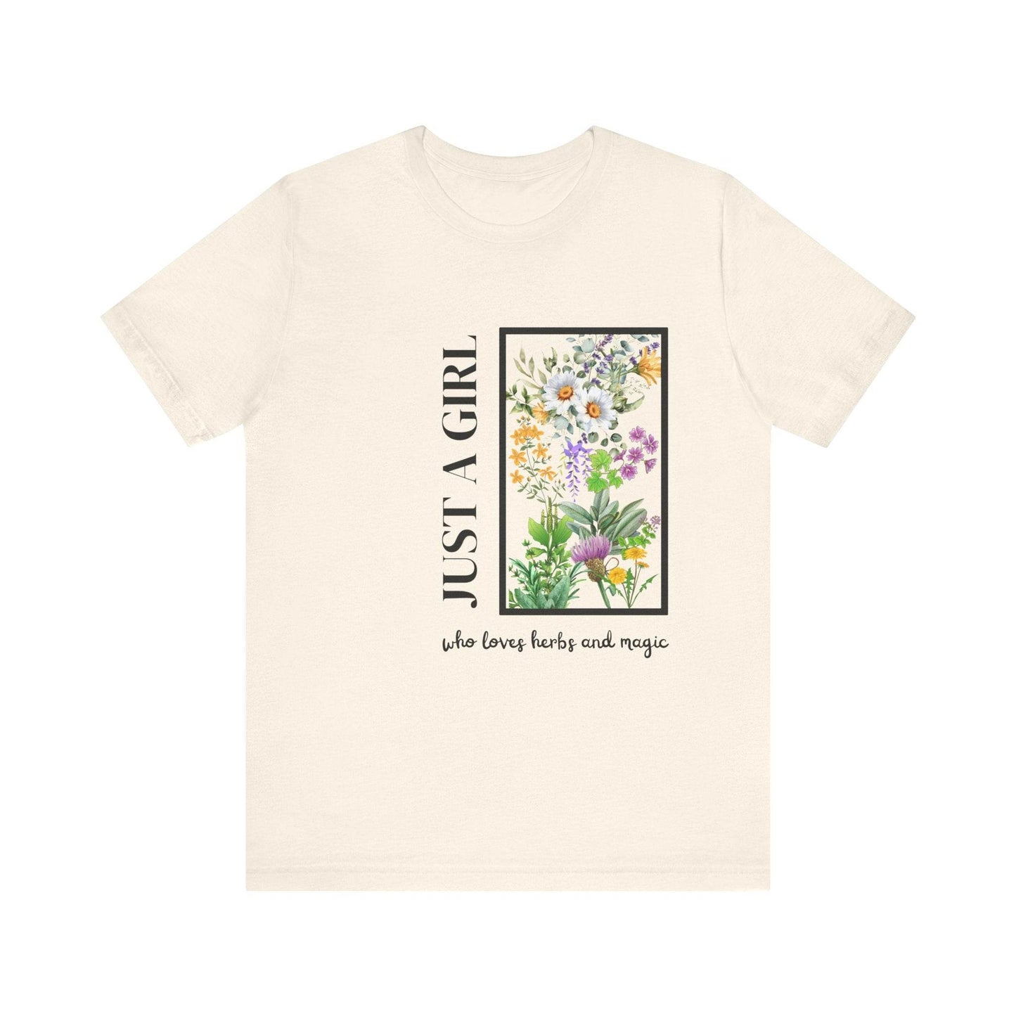 Just a Girl Herbal Graphic Tee - FitLife - WellnessOasis