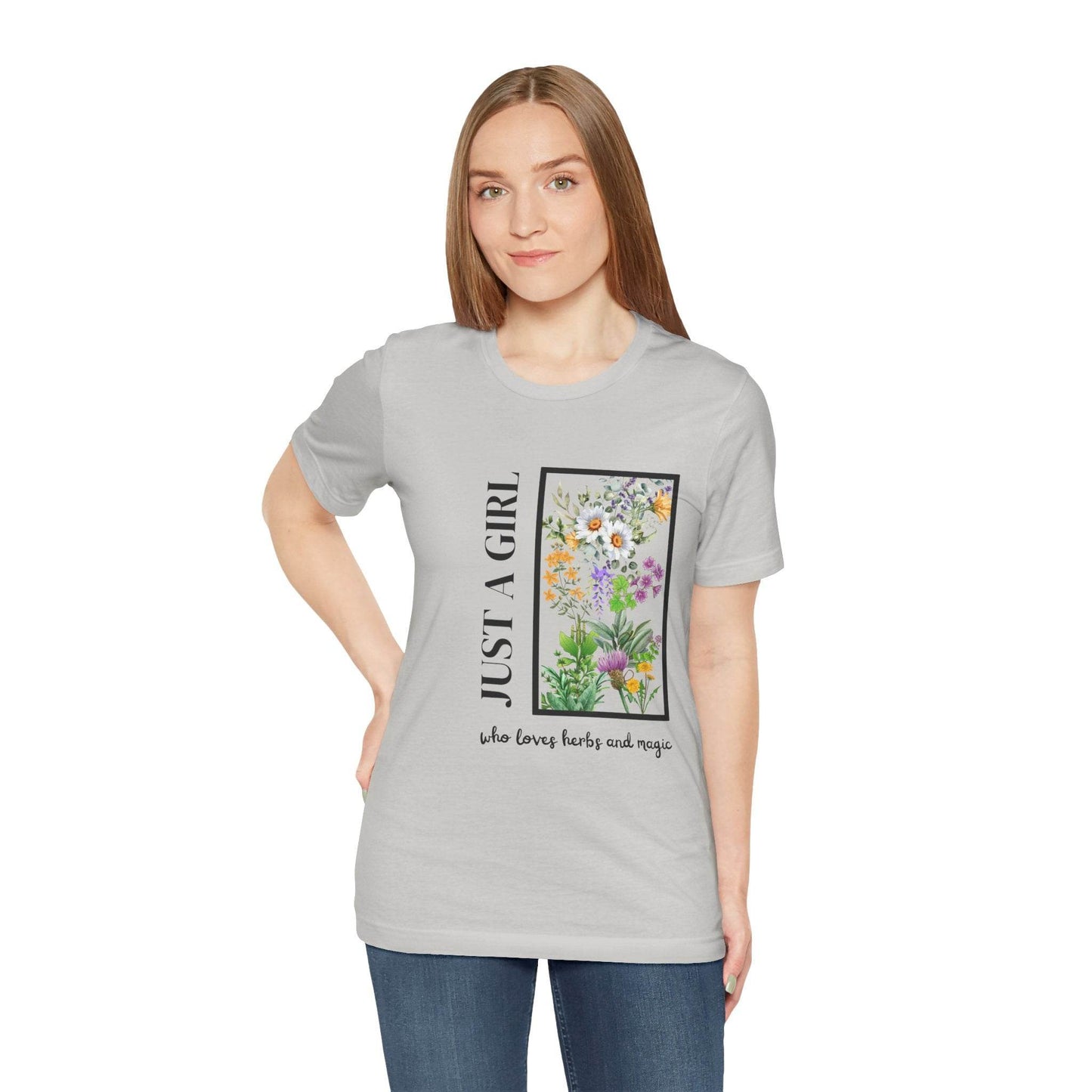 Just a Girl Herbal Graphic Tee - FitLife - WellnessOasis